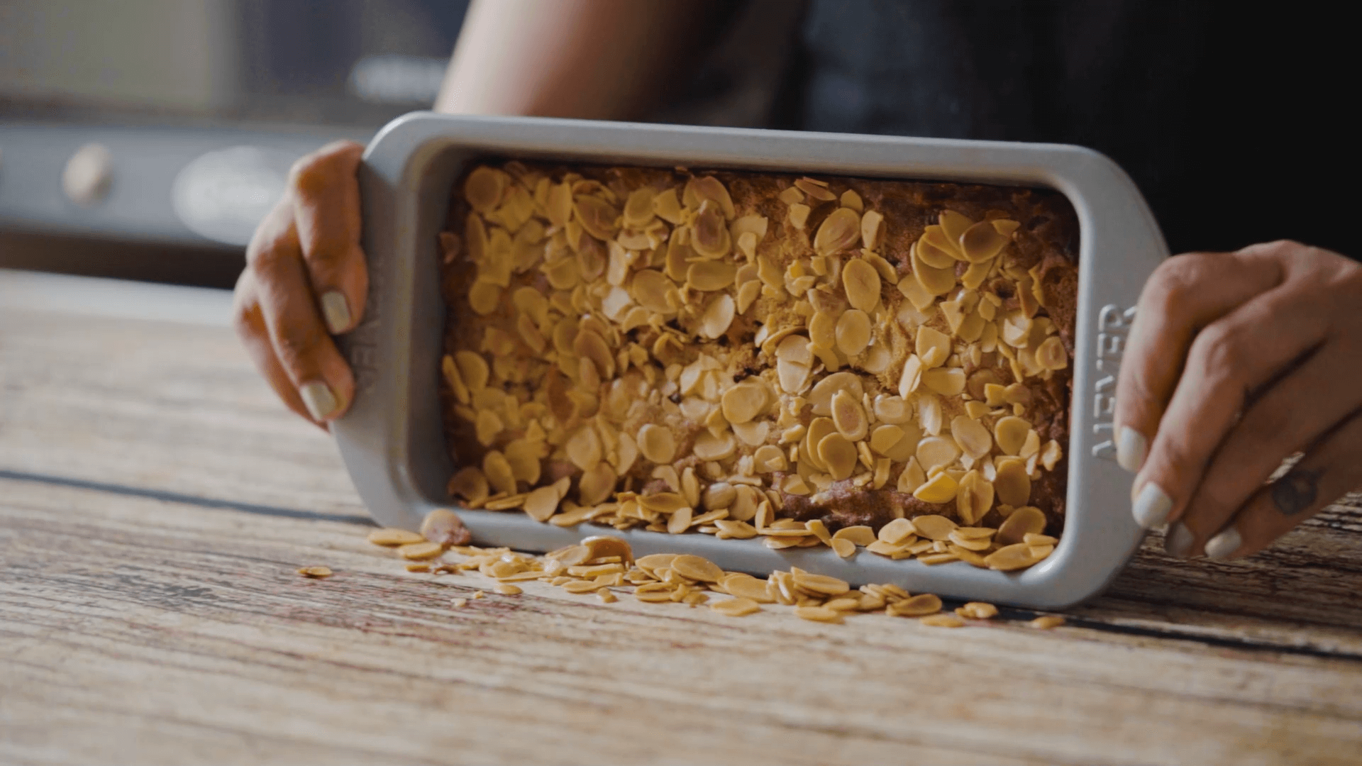 Almonds Chocolate Chip Loaf Cake