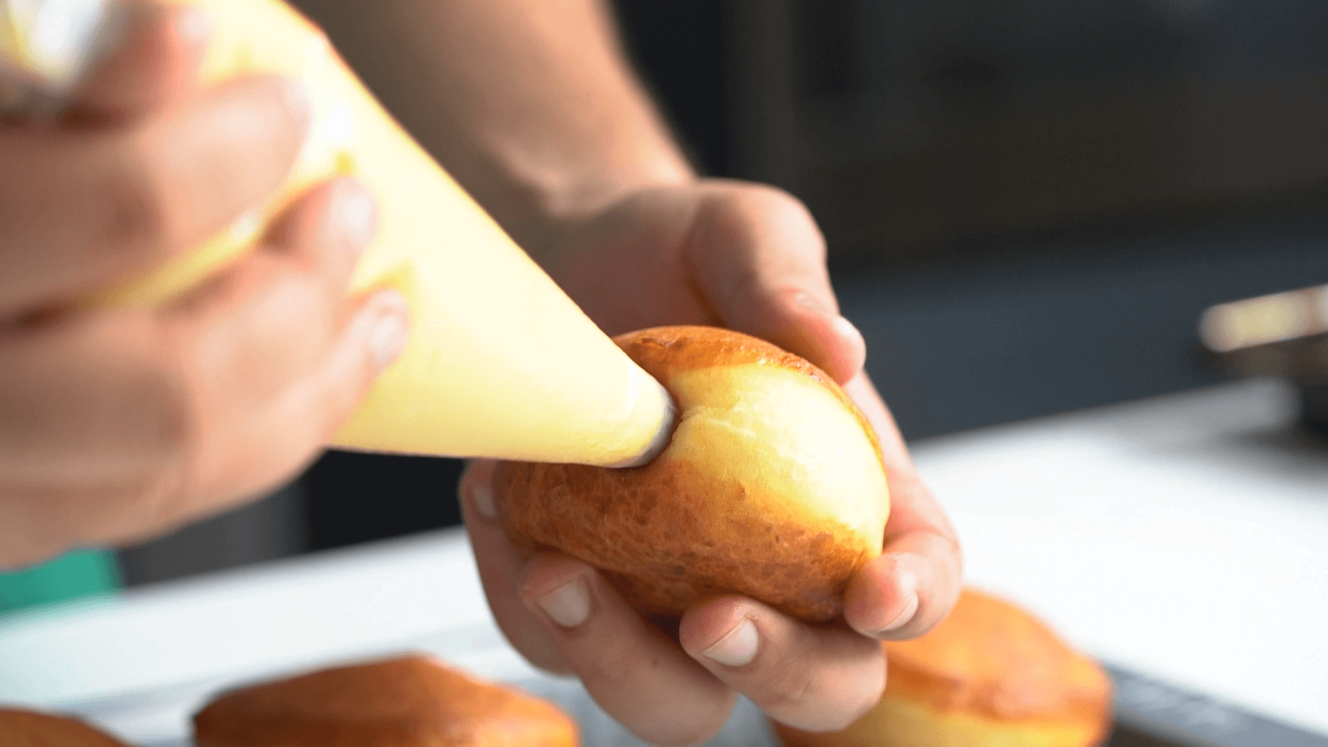 Boston Cream Doughnuts