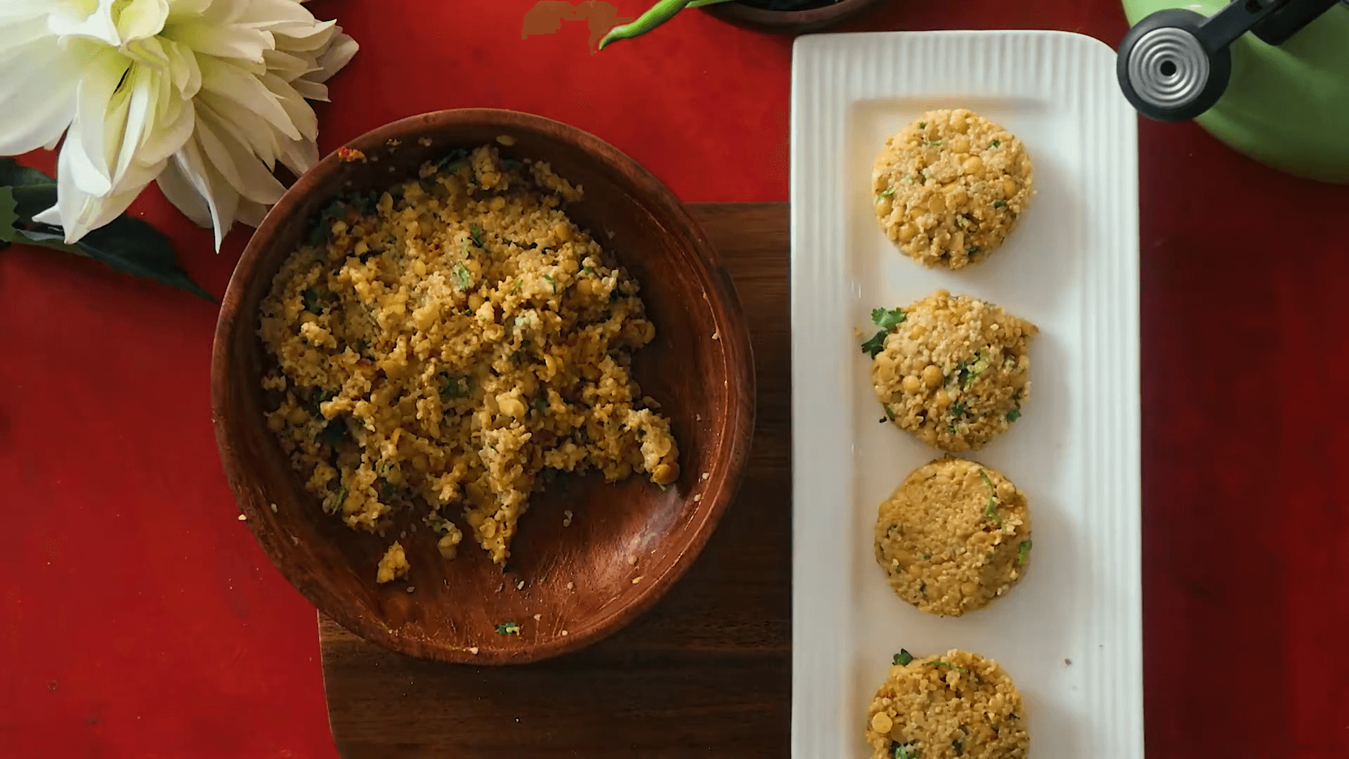 Daliya and Pine Nut Tikki 
