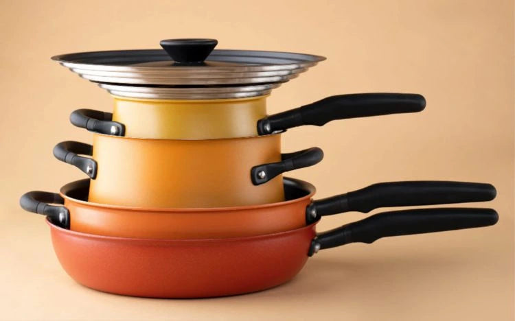 Meyer Cookware - Accent 6 Pc Cookware Set Cinder & Smoke Edition