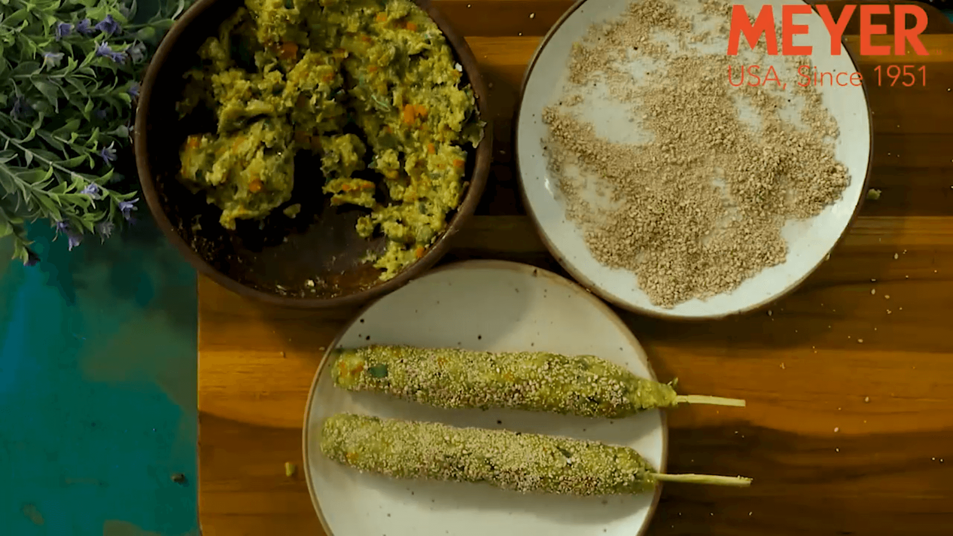 Poppy seeds kebabs