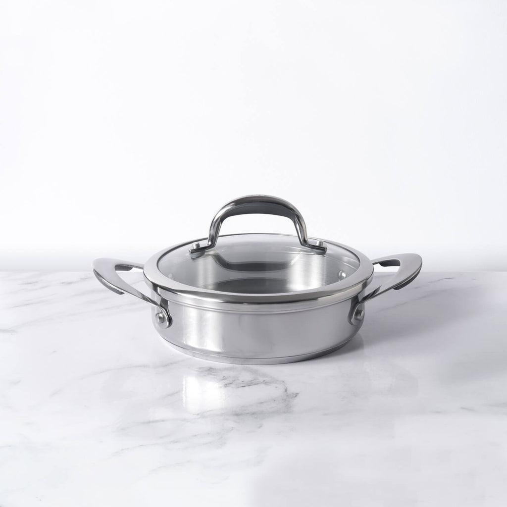 Buy Stainless Steel 20cm Sauteuse with Lid | Nickel Free | Meyer ...