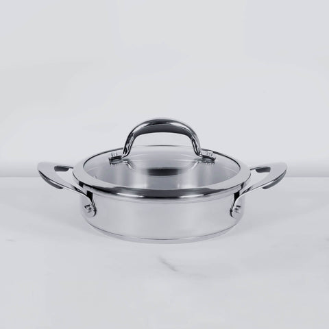 Steel Kadai with Lid - PotsandPans India