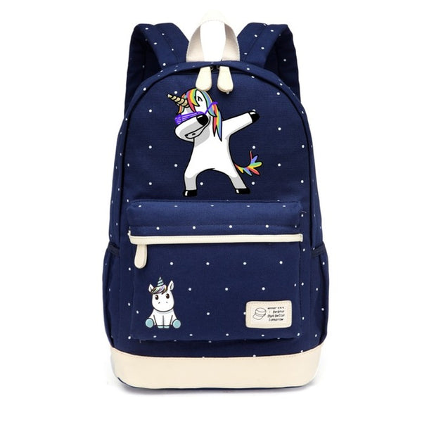  Dabbing Unicorn Backpack  fanofhorses