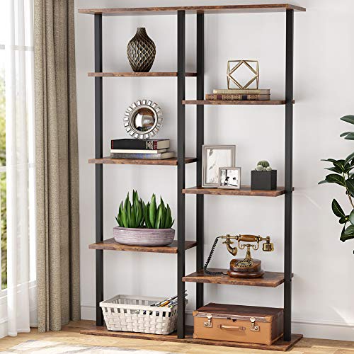 5-Tier Bookshelf Industrial Bookcase | FurnitureHouz