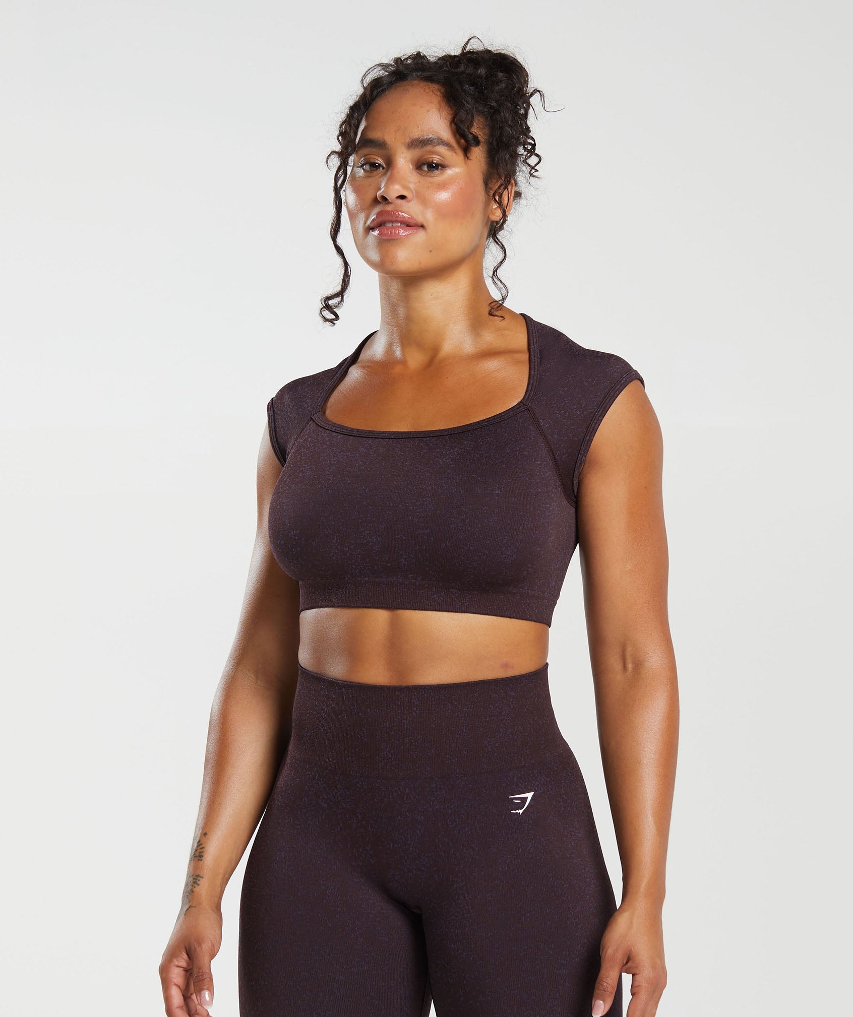 Adapt Fleck Seamless Crop Top