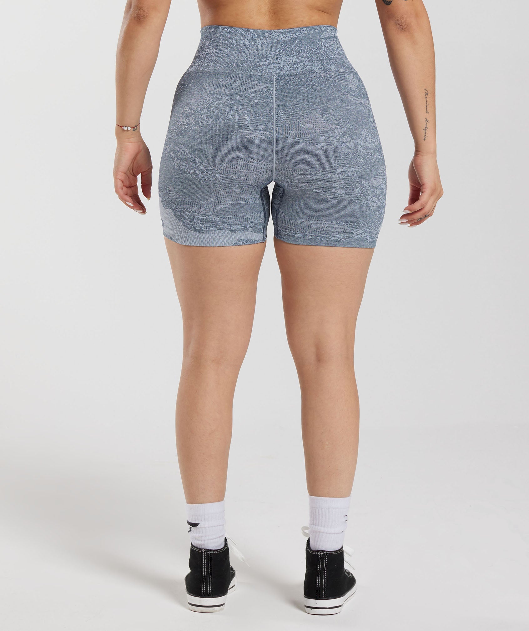 Adapt Camo Seamless Shorts in Stone Grey/Evening Blue