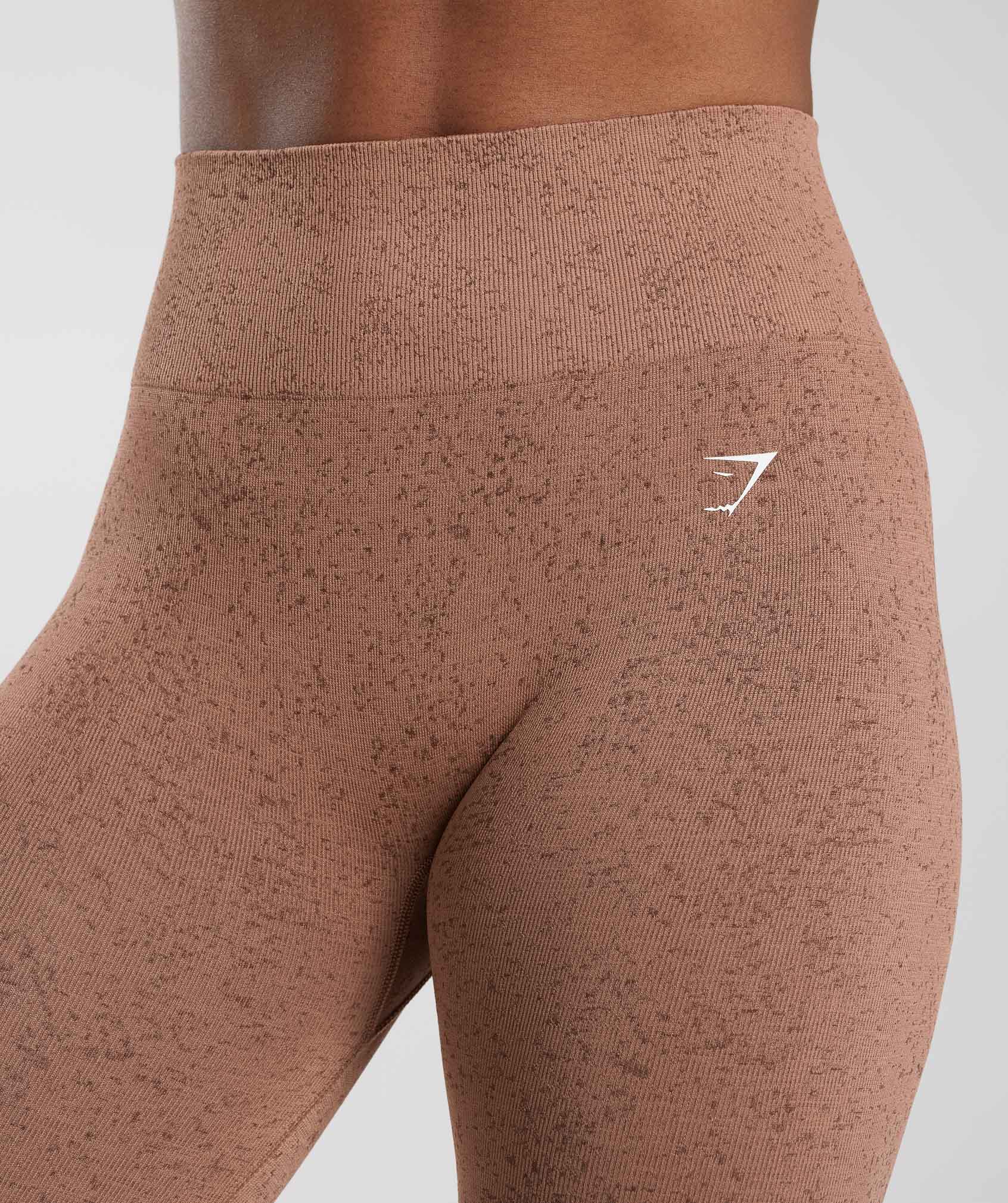 Adapt Fleck Seamless Leggings in Sandstone Brown