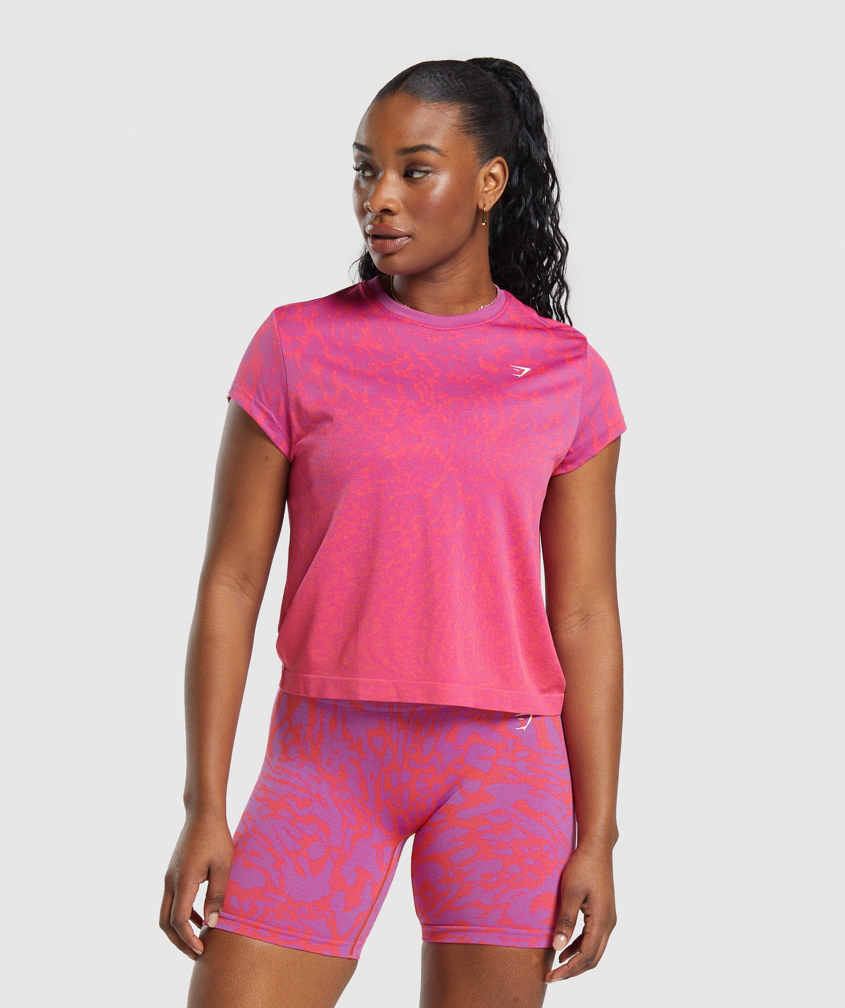 Adapt Safari Seamless  Faded T-Shirt in Shelly Pink/Fly Coral - view 1
