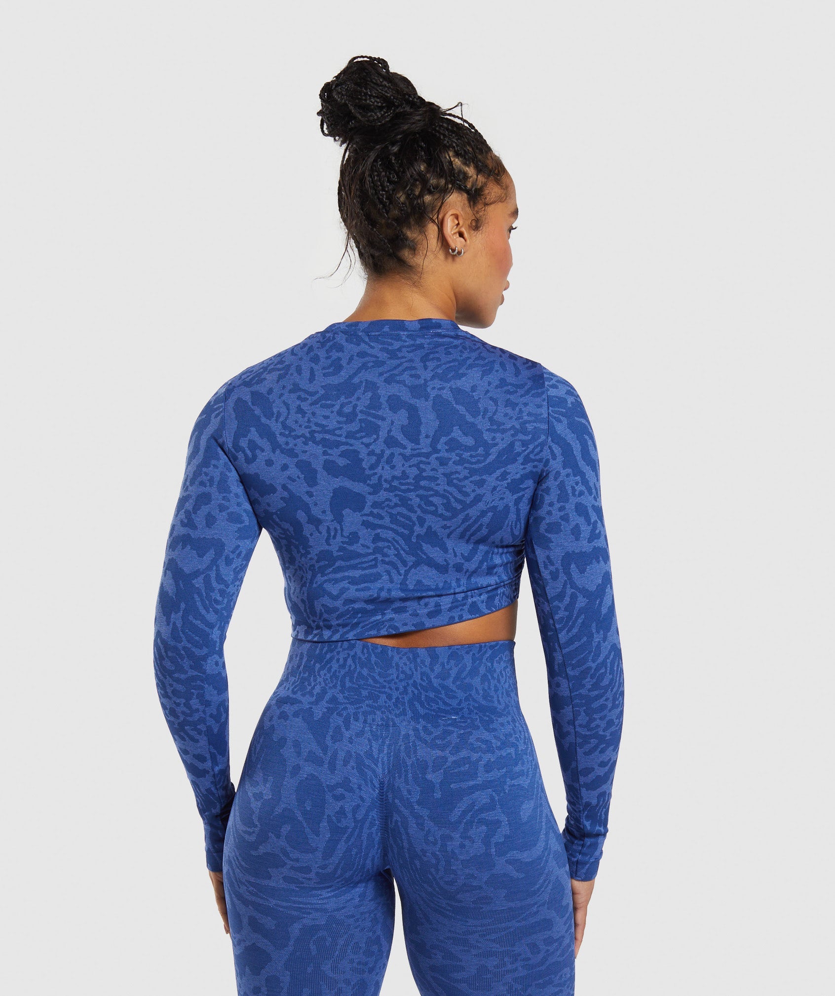 Adapt Safari Seamless Long Sleeve Crop Top