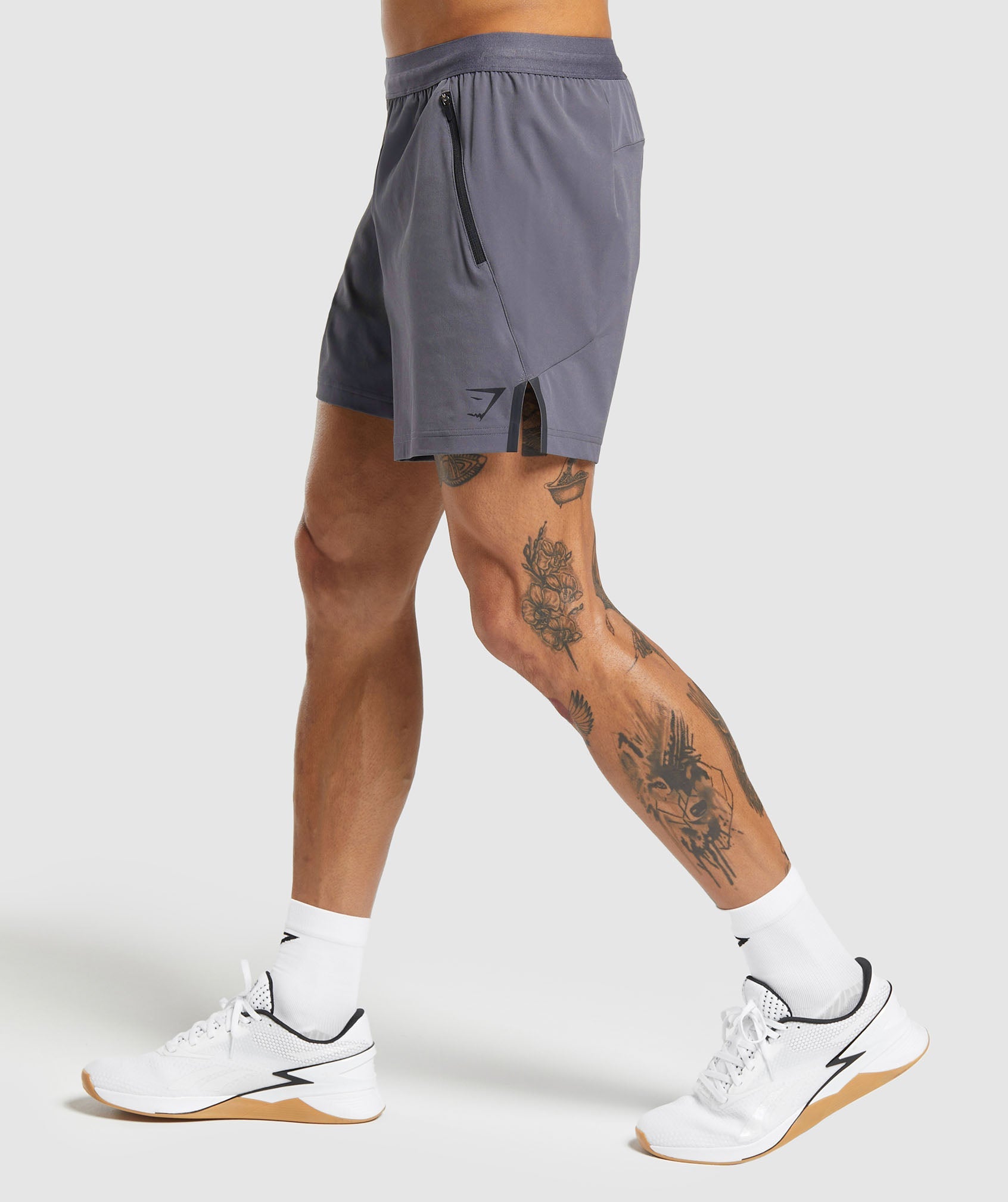 Apex 5" Hybrid Short in Dark Grey - view 3