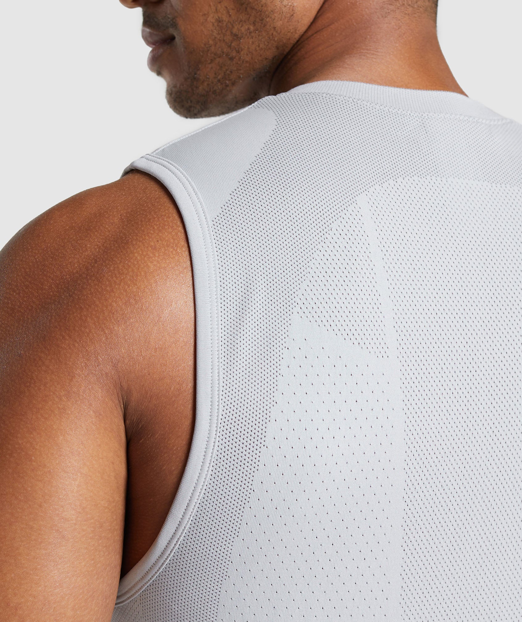 Apex Seamless Tank in Light Grey/Medium Grey - view 5