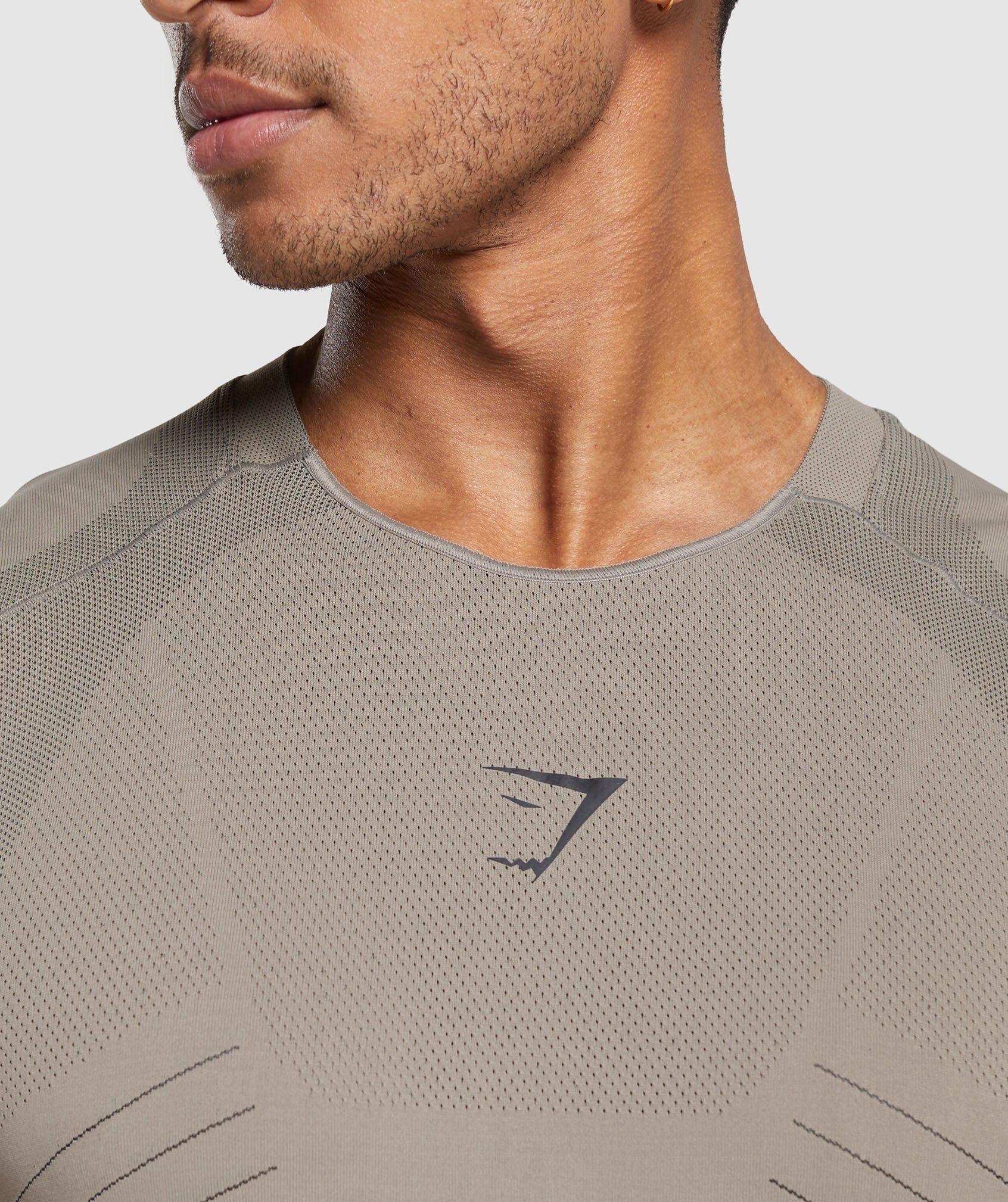 Apex Seamless Tank in Linen Brown/Black - view 6