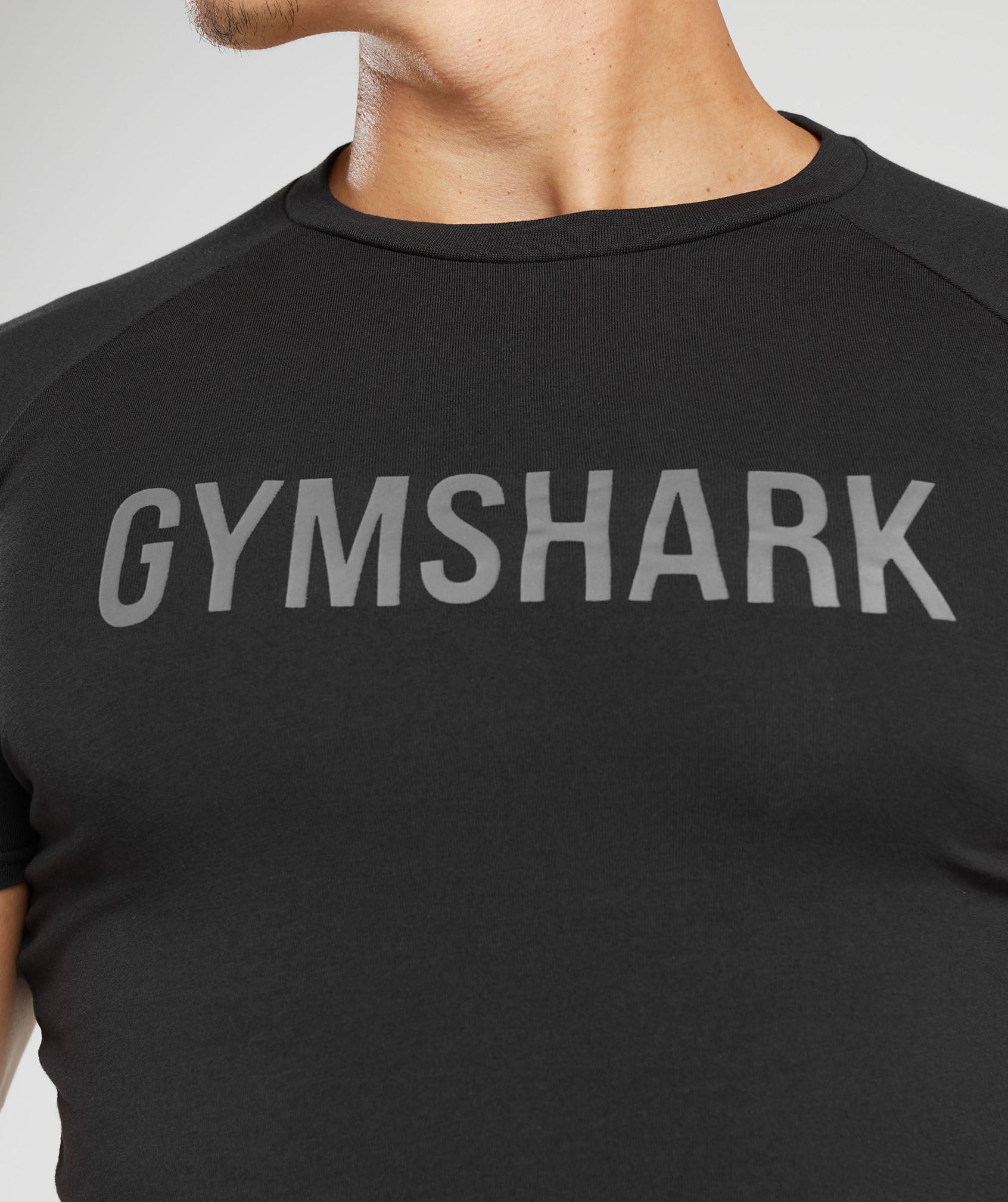 Gymshark Crew Neck Short Sleeve Cream Men Apollo Muscle Fit T