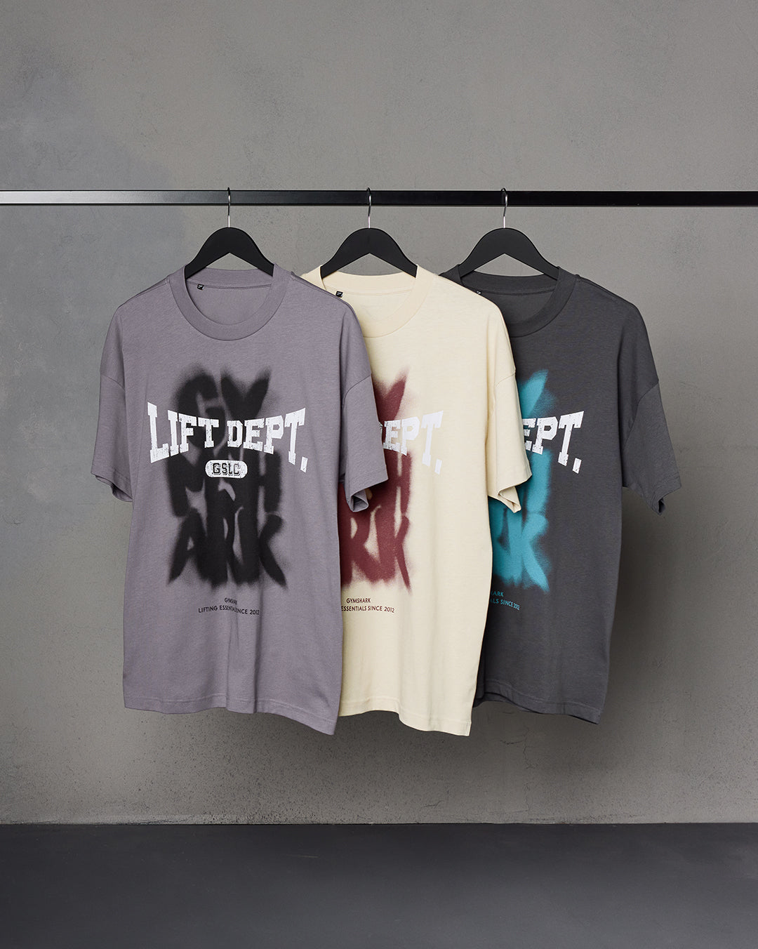 Lifting Dept Graffiti T-Shirt in Asphalt Grey - view 2