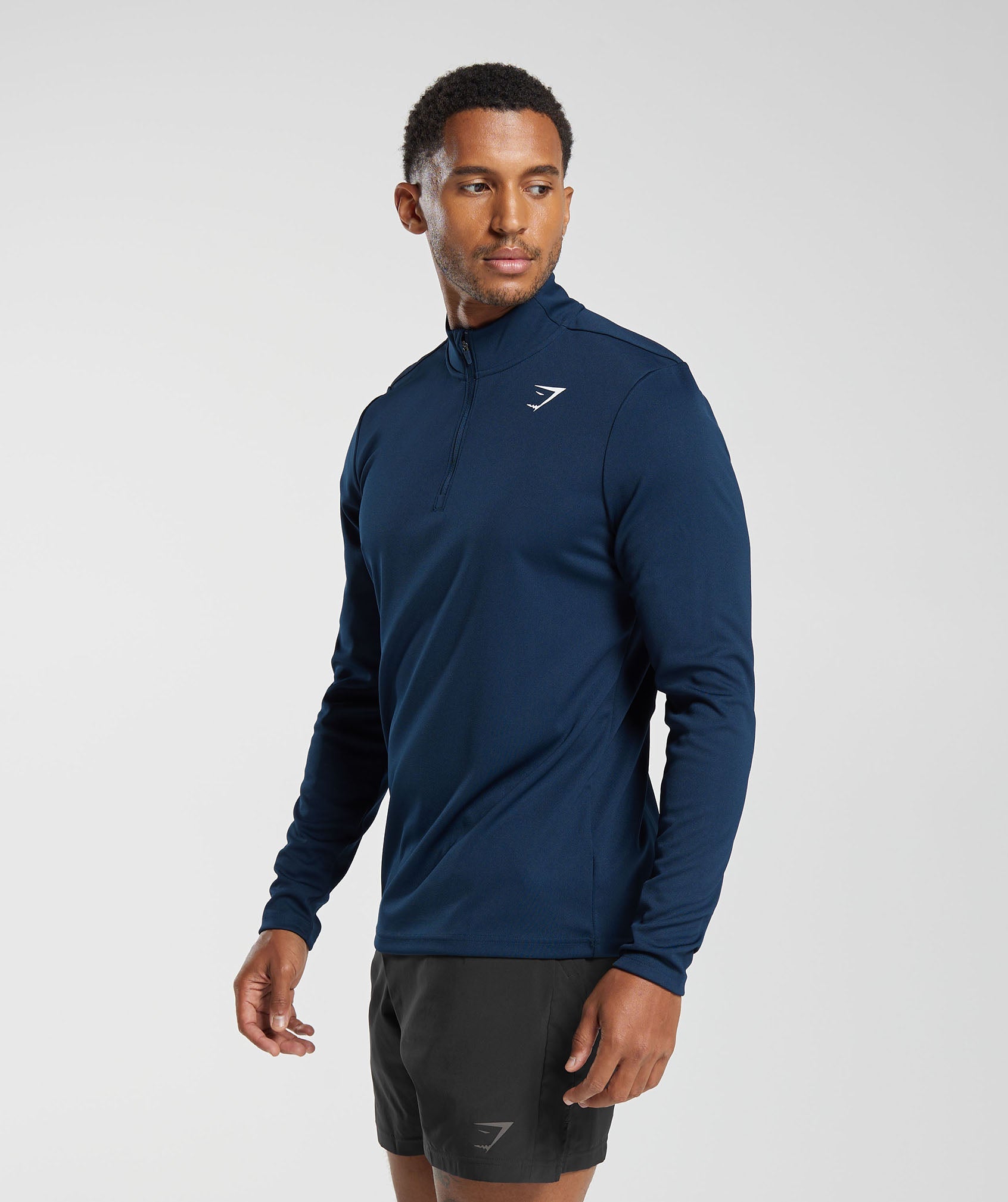 Arrival 1/4 Zip Pullover in Navy - view 3