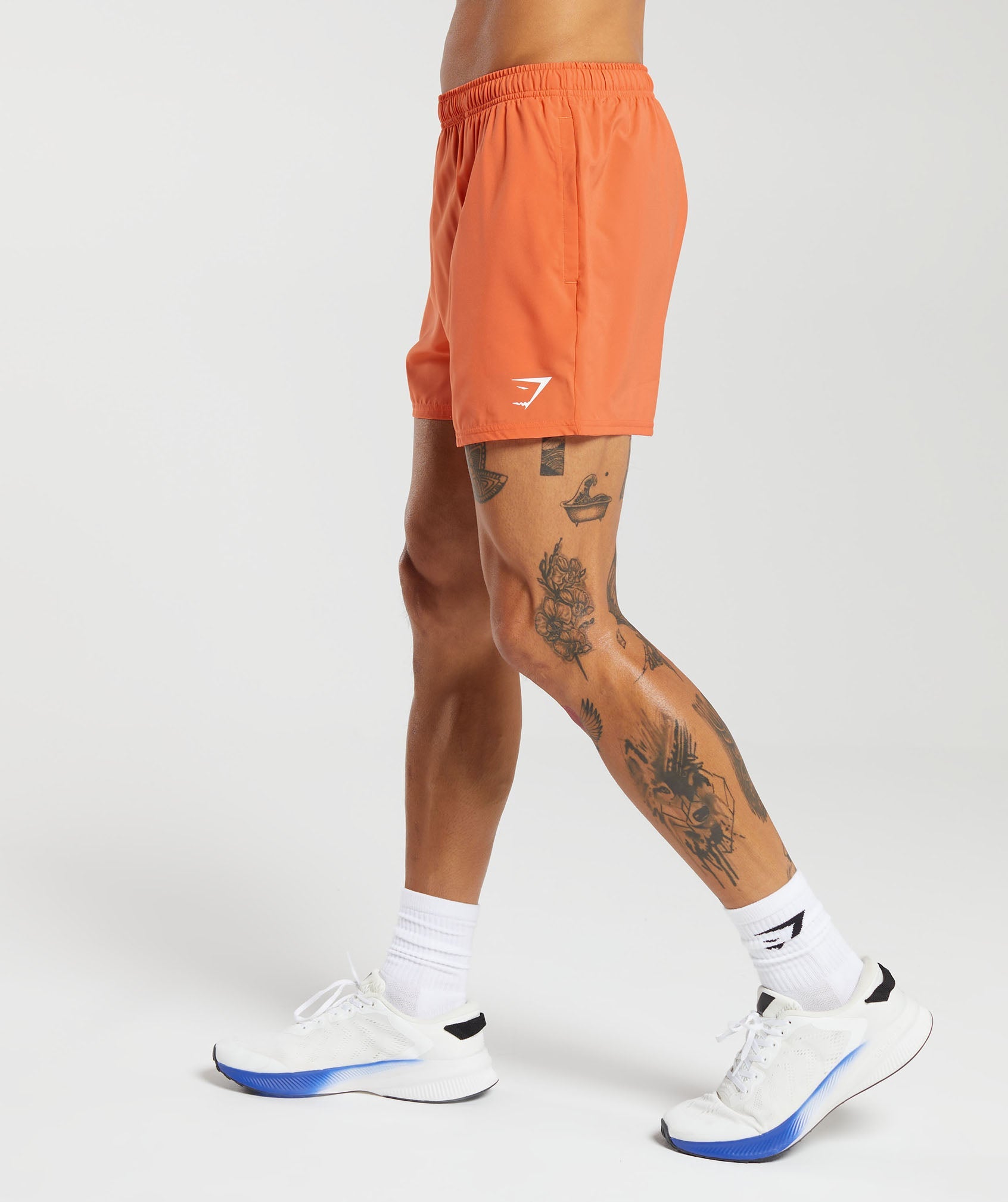 Arrival 5" Shorts in Ignite Orange - view 3