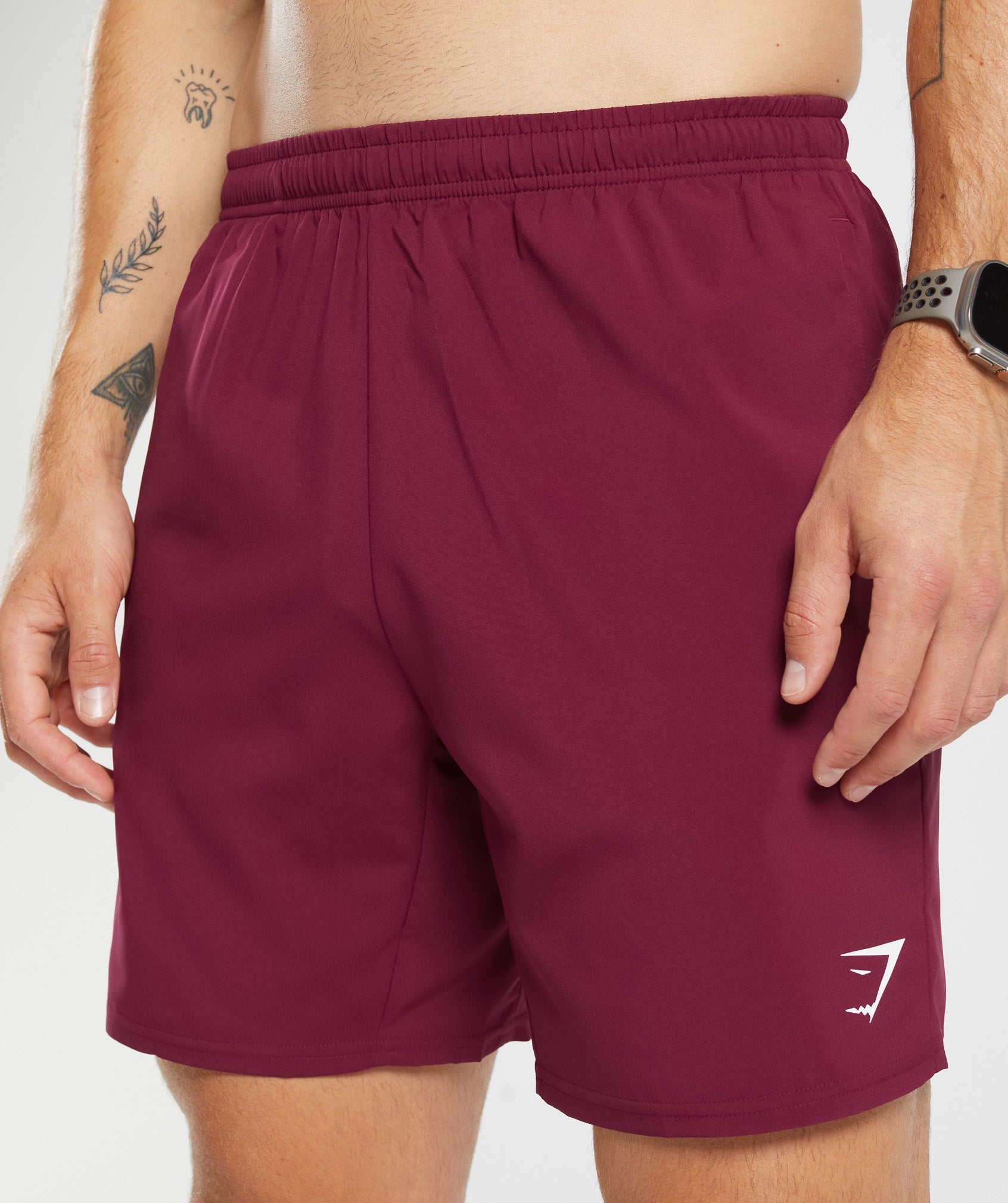 Gymshark Arrival 7 Shorts - Plum Pink