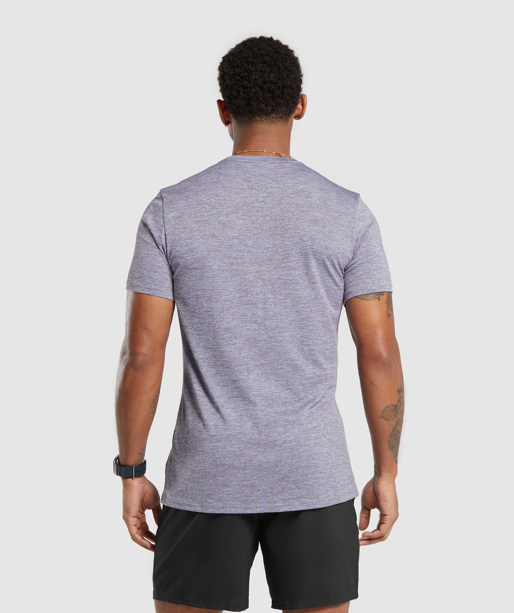 Arrival Marl T-Shirt in Silver Lilac/Fog Purple Marl - view 2