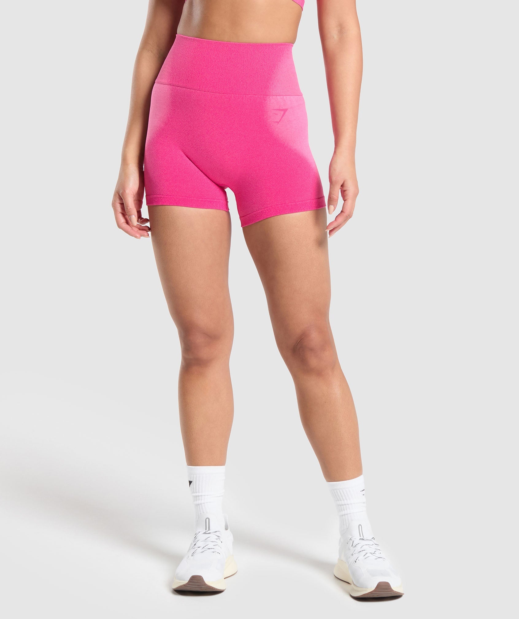 Blur Seamless Shorts in Valley Pink/Fetch Pink - view 1