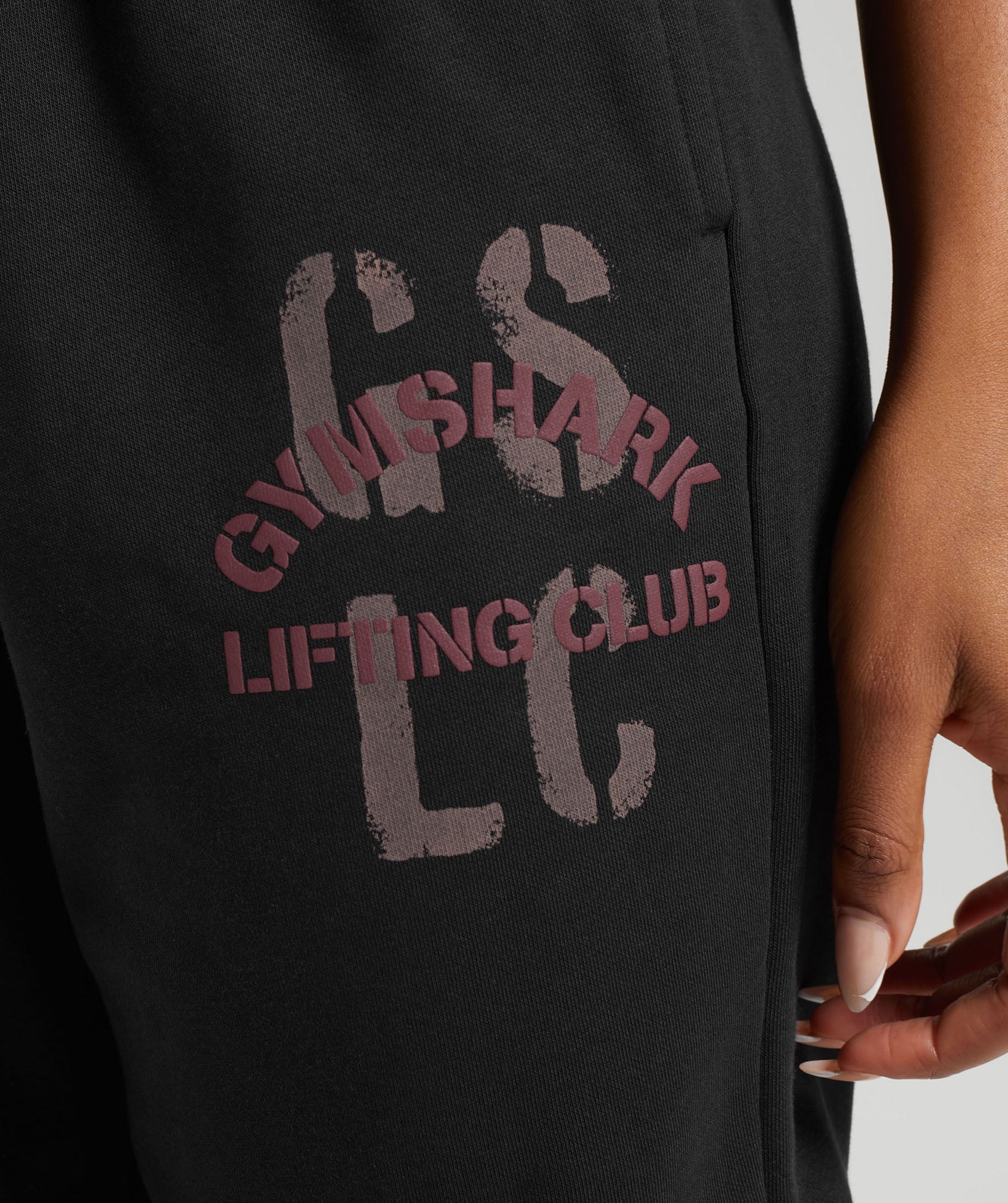 Gymshark Lifting Essentials Graphic Joggers - Black