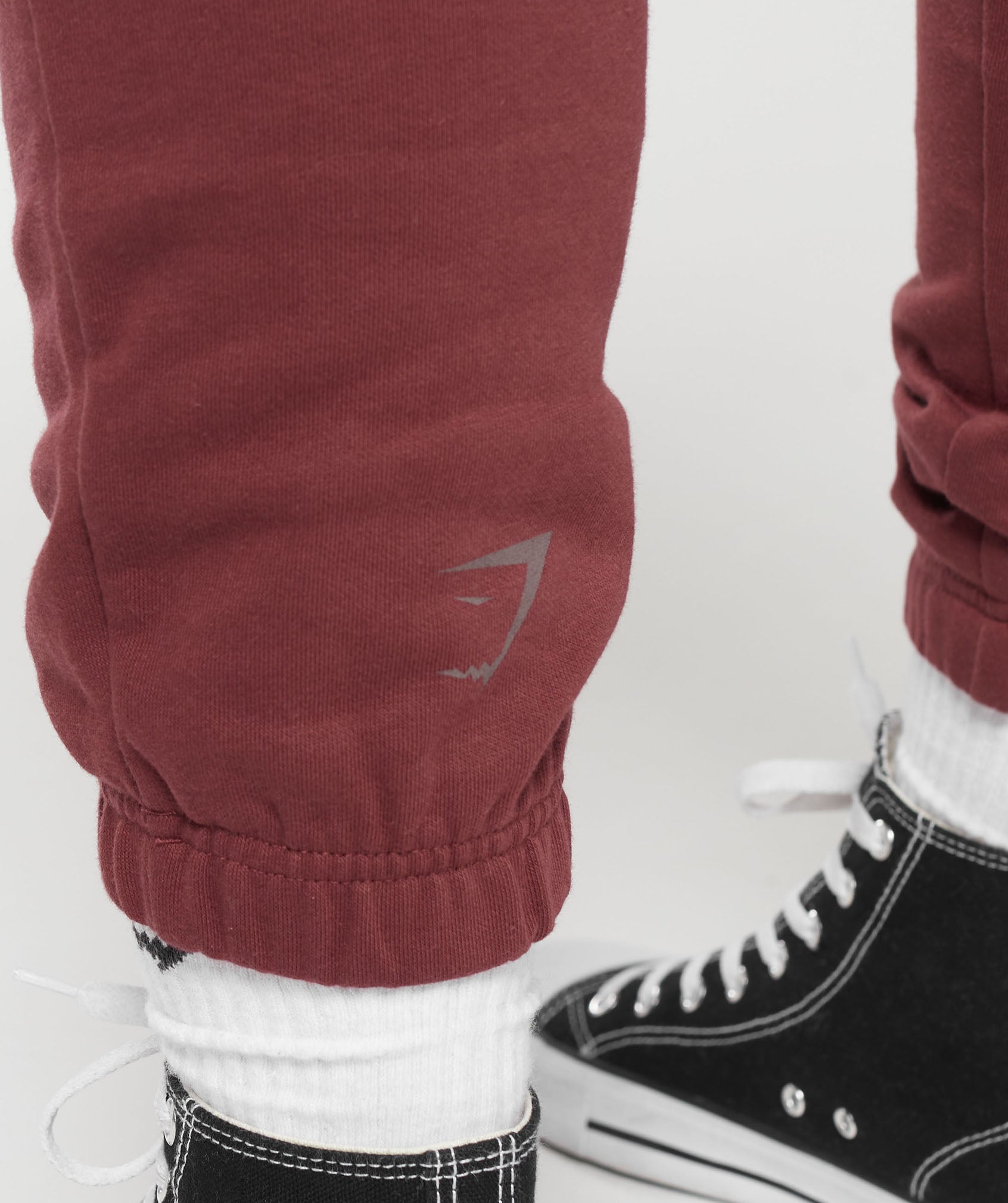 Built Graphic Joggers in Washed Burgundy - view 5