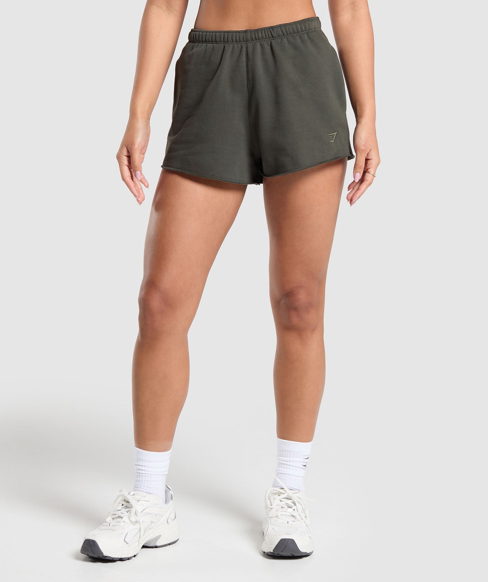 Fleece Shorts in Strength Green