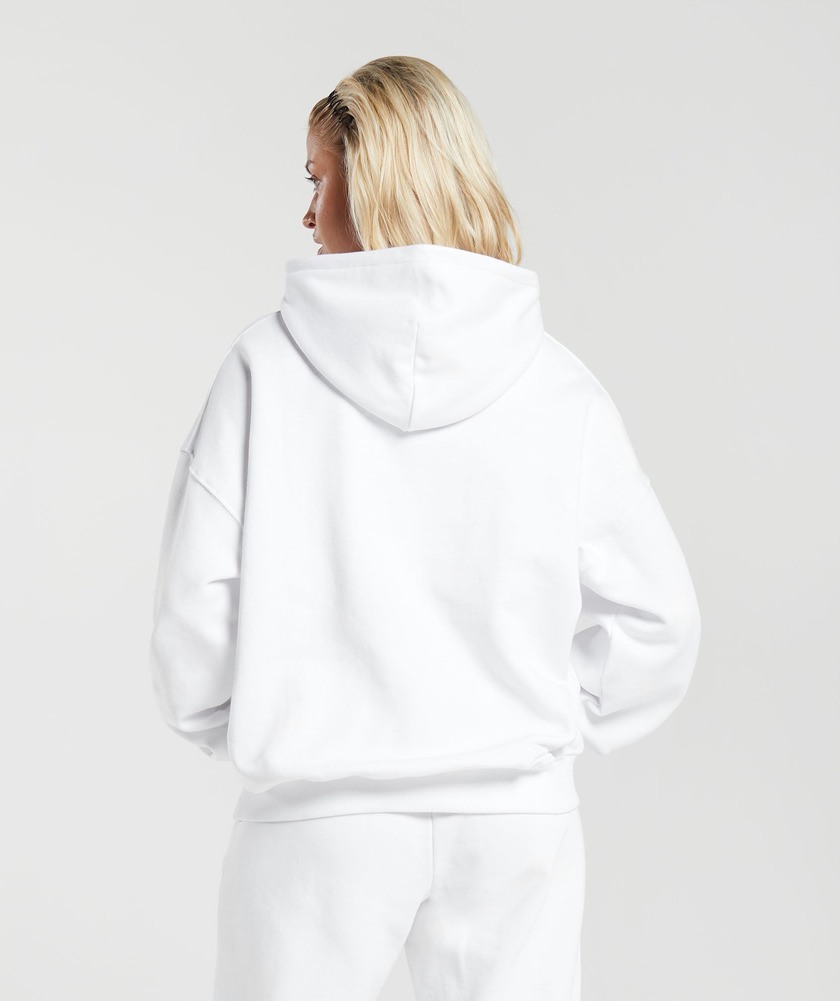 Cherub Graphic Hoodie in White - view 2