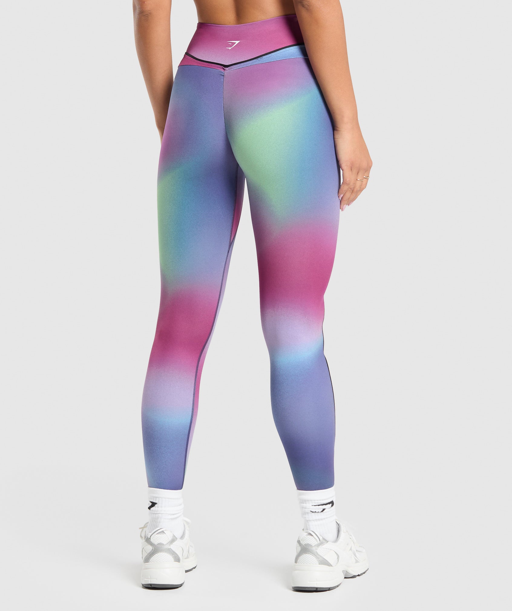 Contour Leggings in Mystic Lilac/Black - view 2