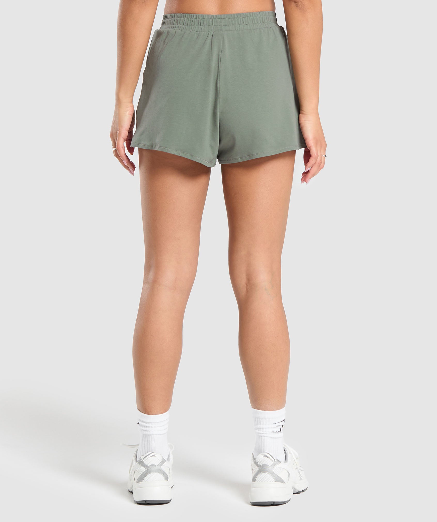 Cotton Shorts in Unit Green - view 2