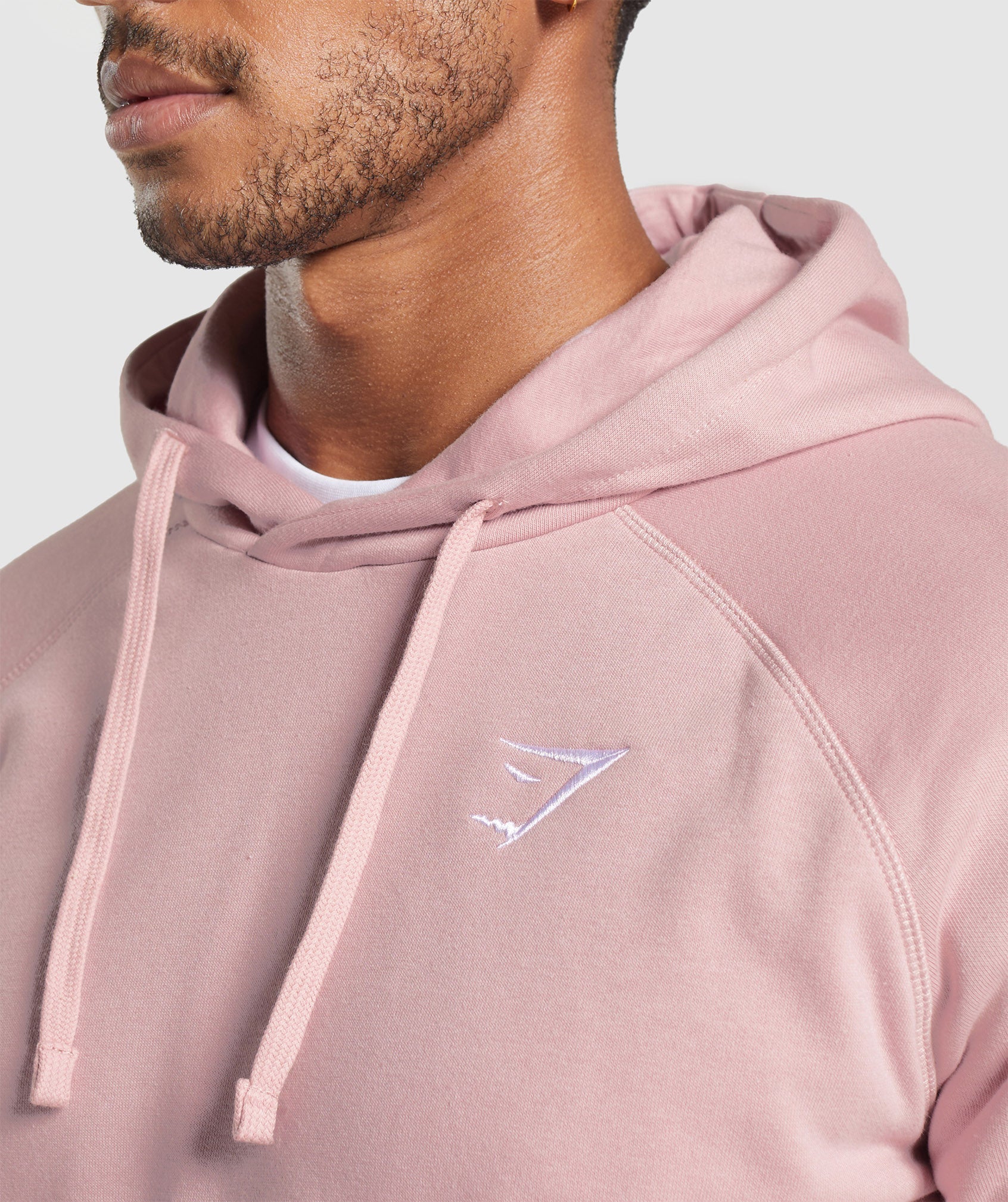 Crest Hoodie in Light Pink - view 5