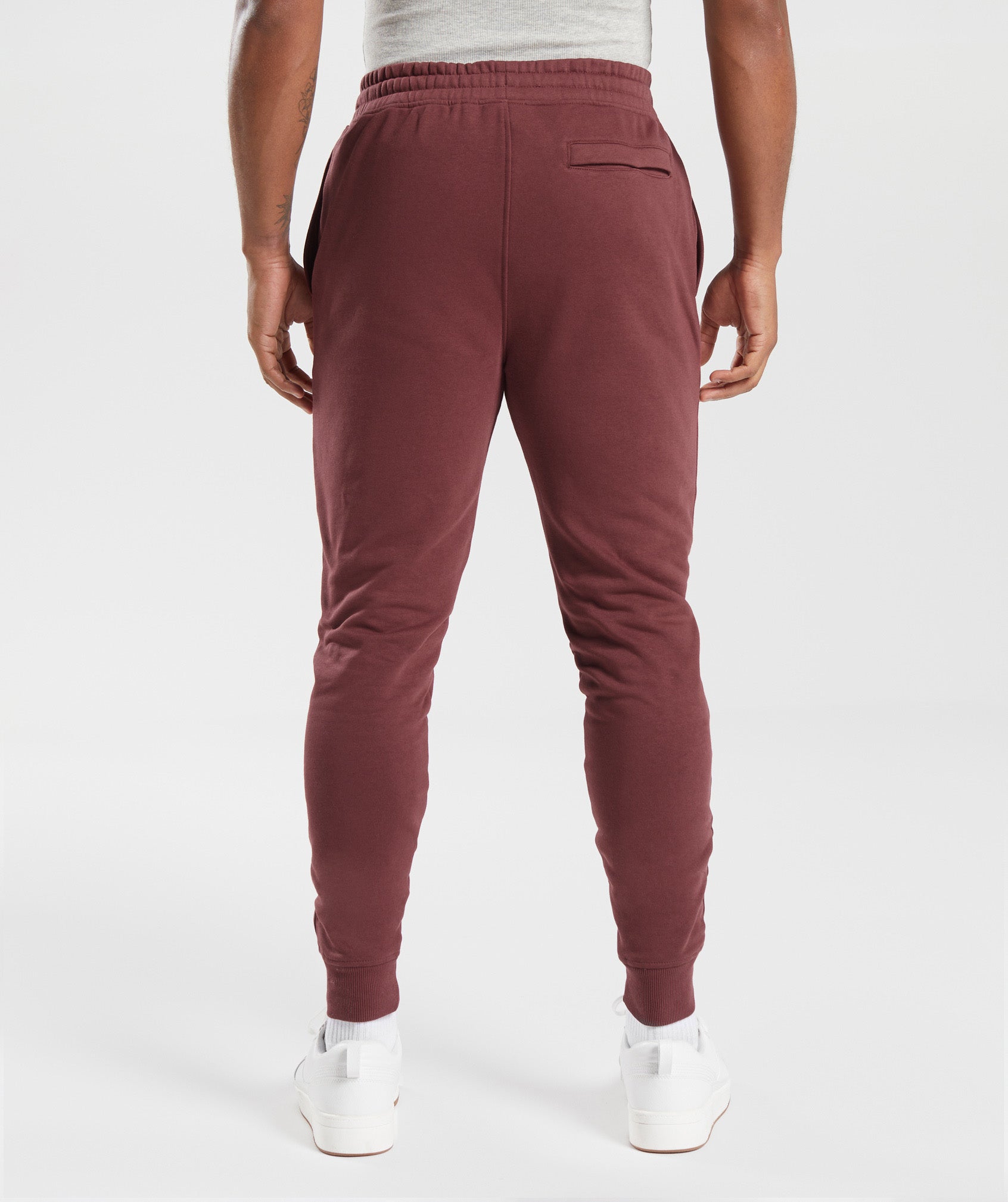 Crest Joggers in Washed Burgundy - view 2