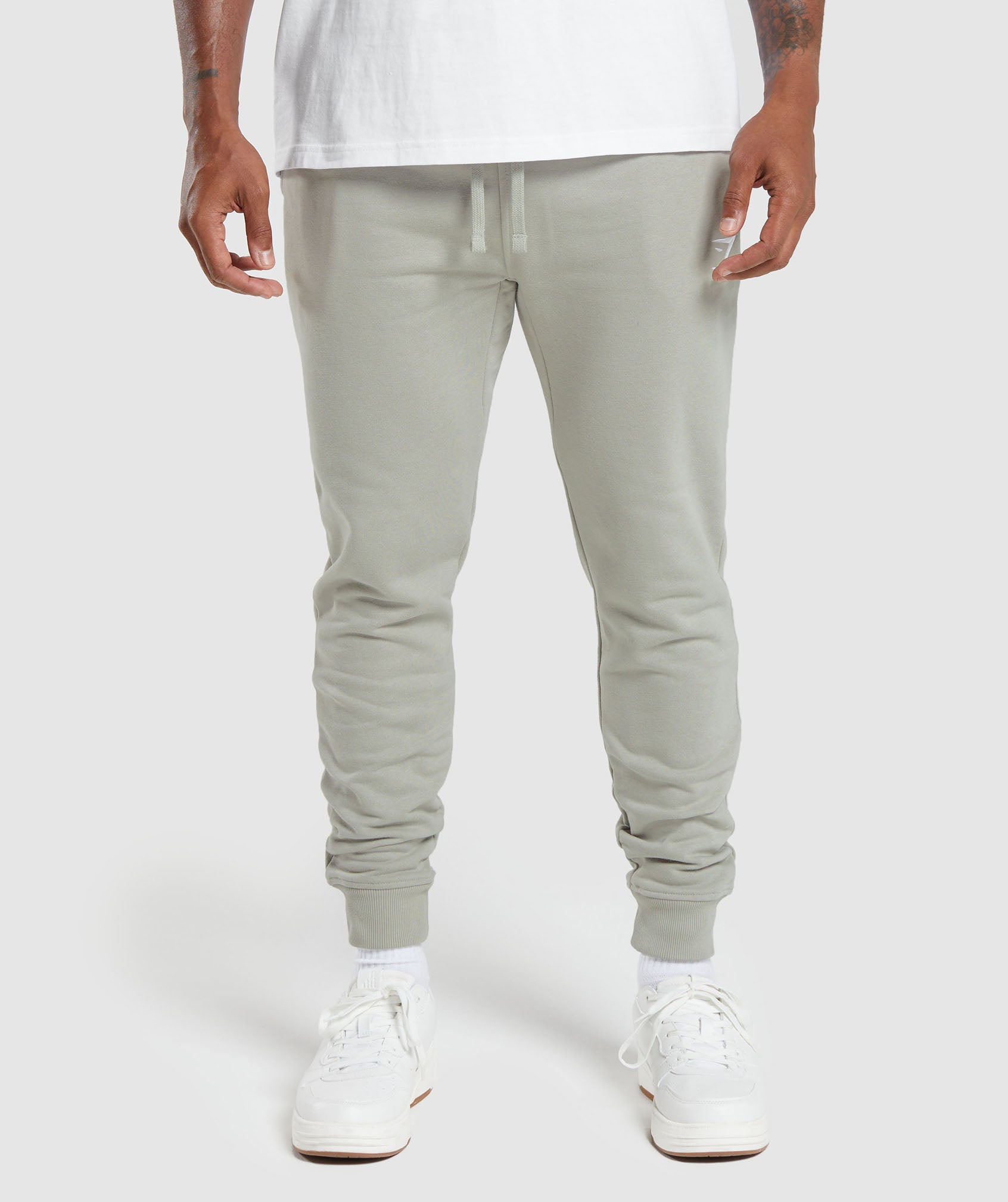Crest Joggers in Stone Grey