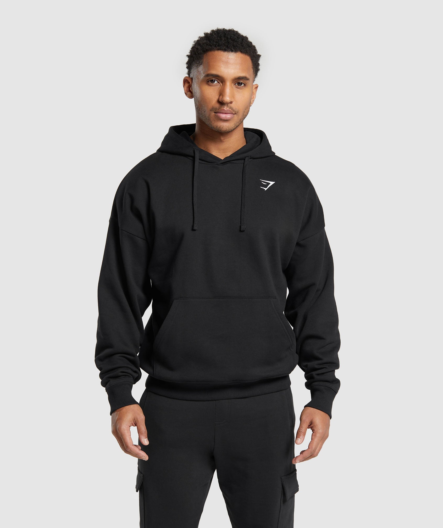 Men Sweatshirt With Hood and Zip Fleece Lined 500 For Gym-Light Grey