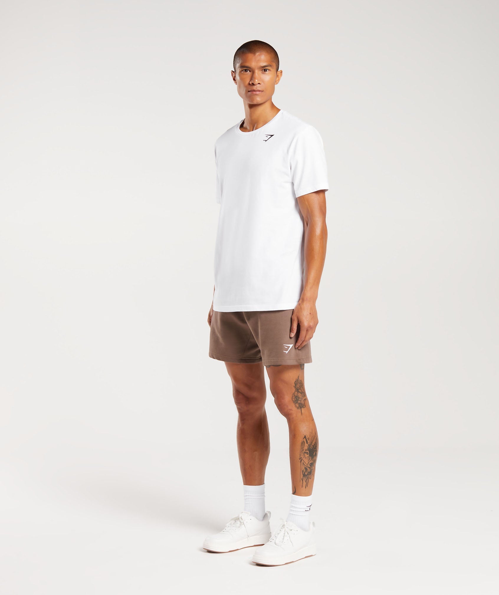 Crest Shorts in Truffle Brown - view 4