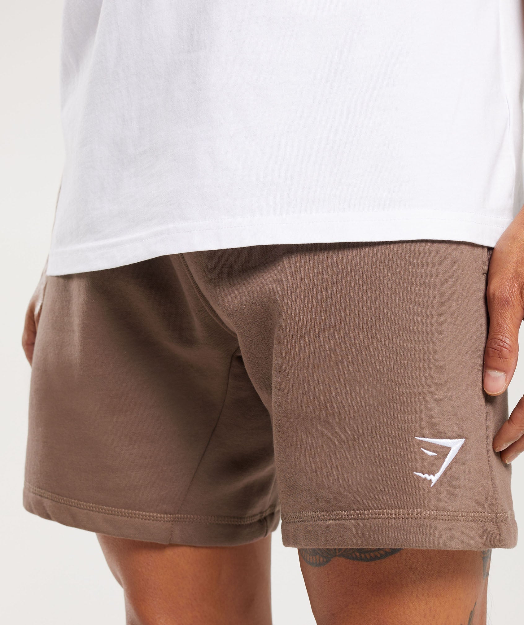 Crest Shorts in Truffle Brown - view 5