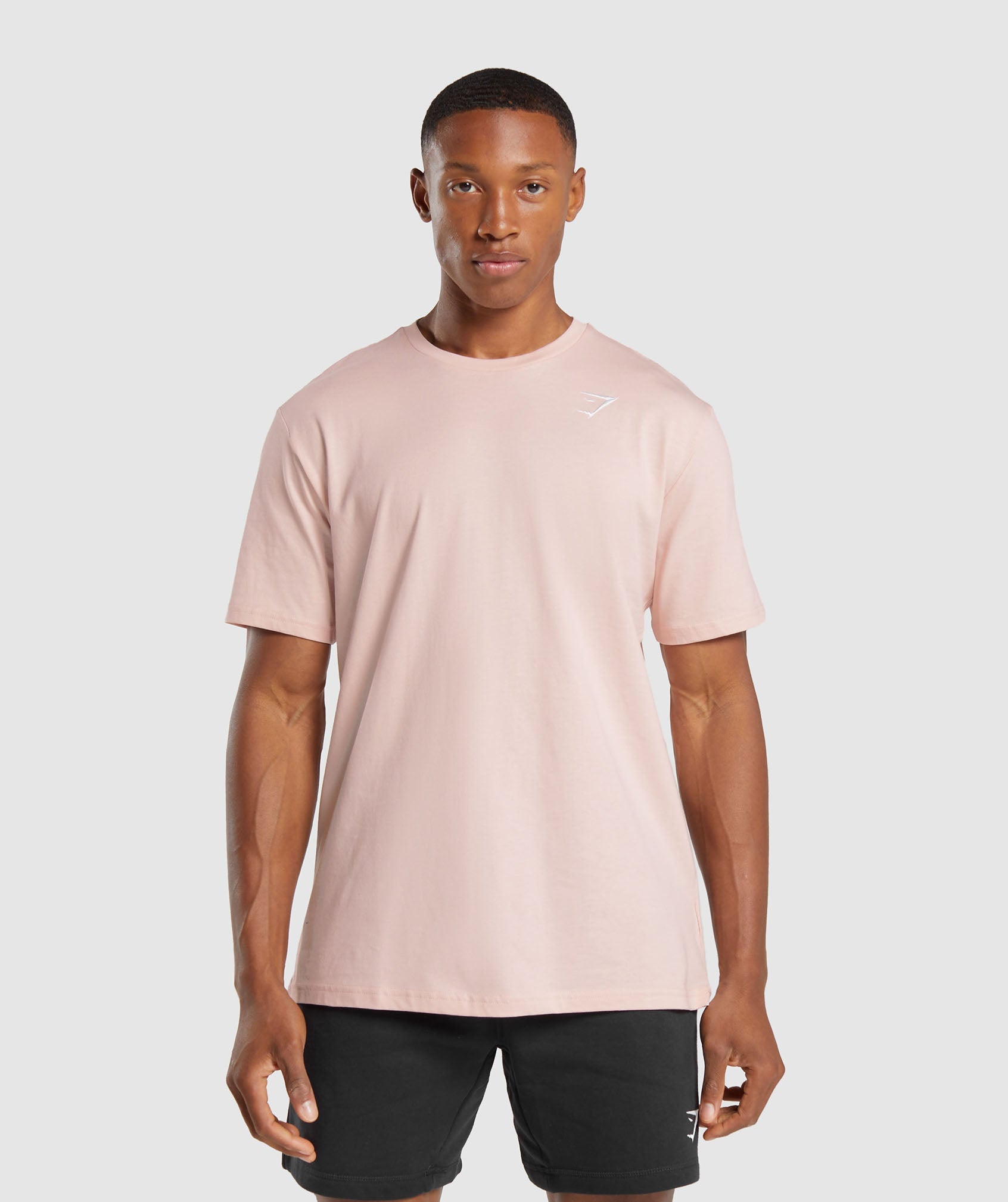 Crest T-Shirt in Misty Pink