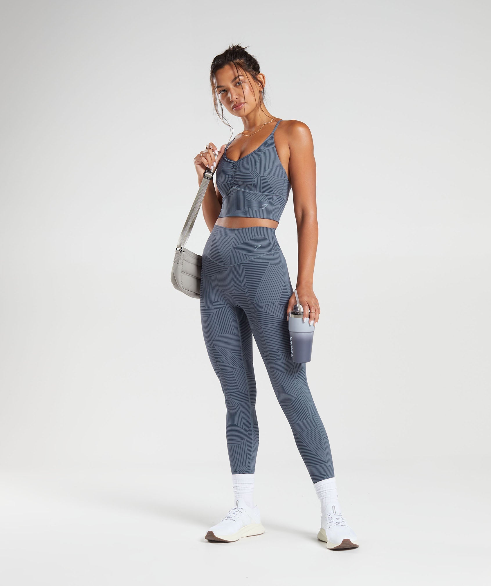 Gymshark, Pants & Jumpsuits, Gymshark Bluegray High Waisted Leggings Size  Small