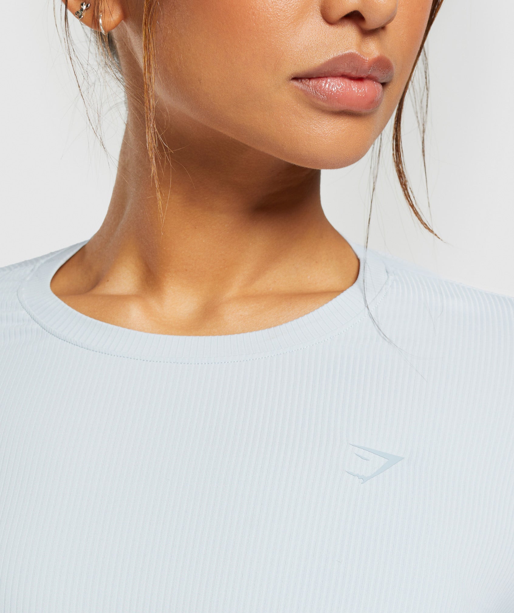 Elevate Long Sleeve Ruched Top in Fresh Blue - view 7