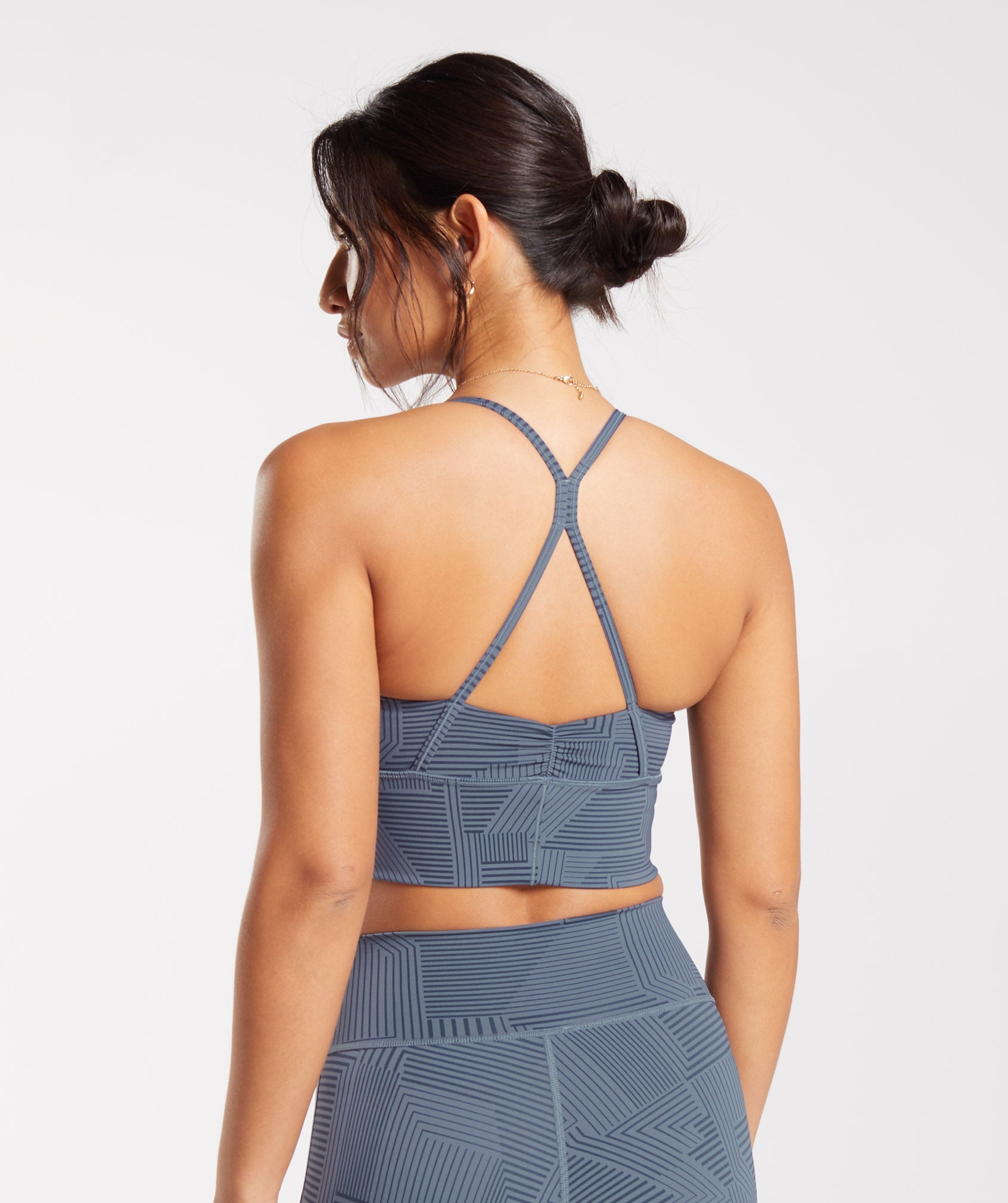 Elevate Longline Sports Bra in Evening Blue