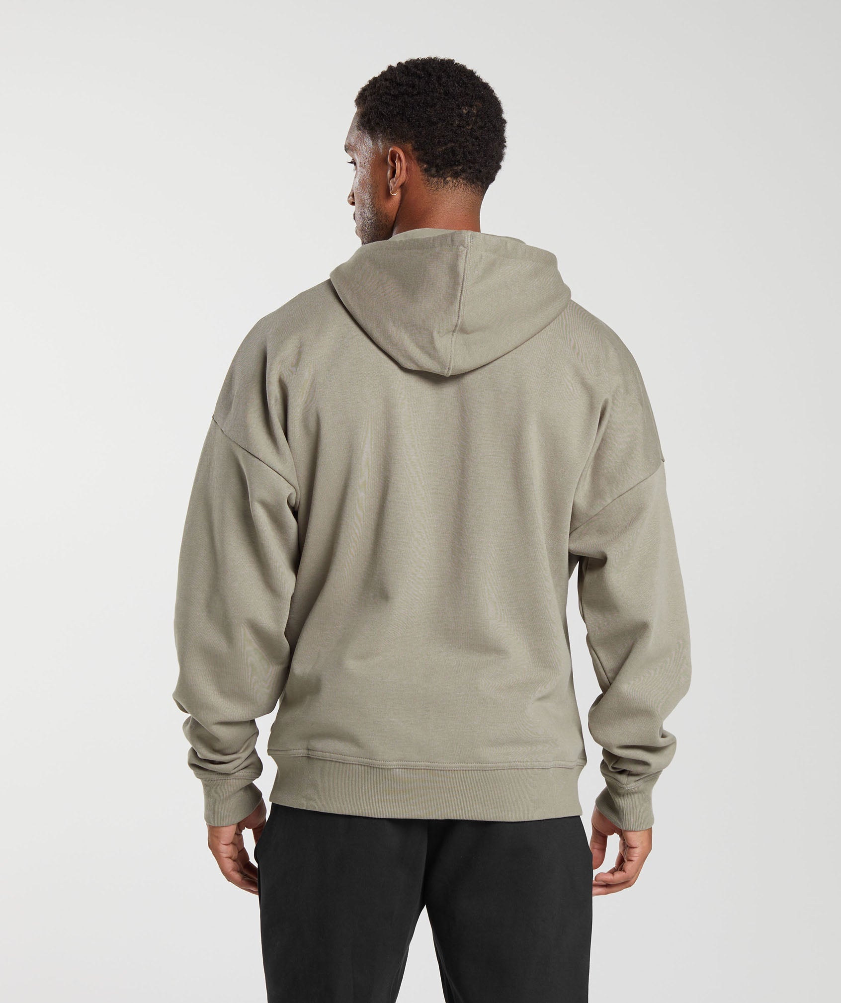 Crest Oversized Zip Up Hoodie