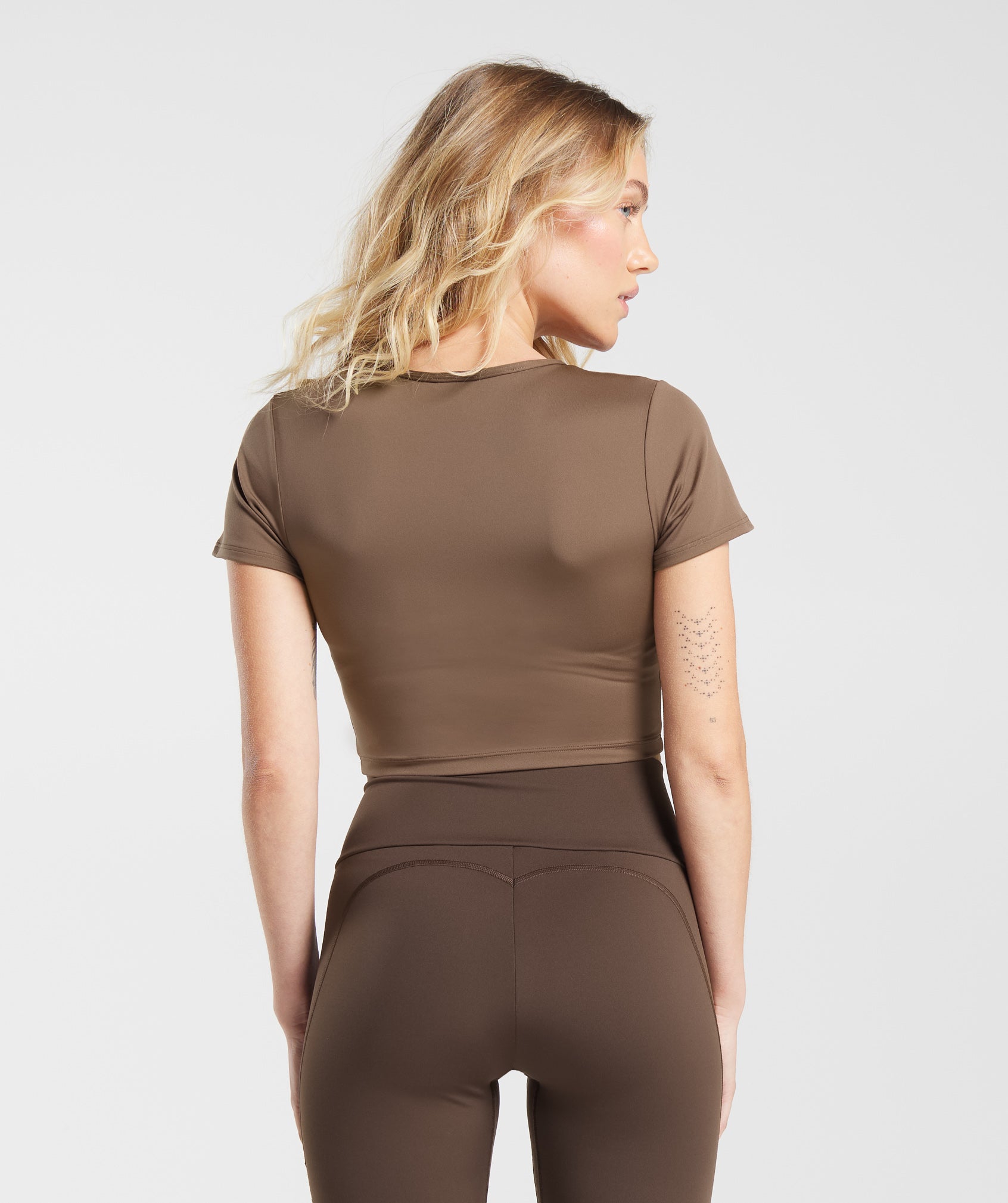 Everyday Cap Sleeve T-Shirt in Soft Brown - view 2