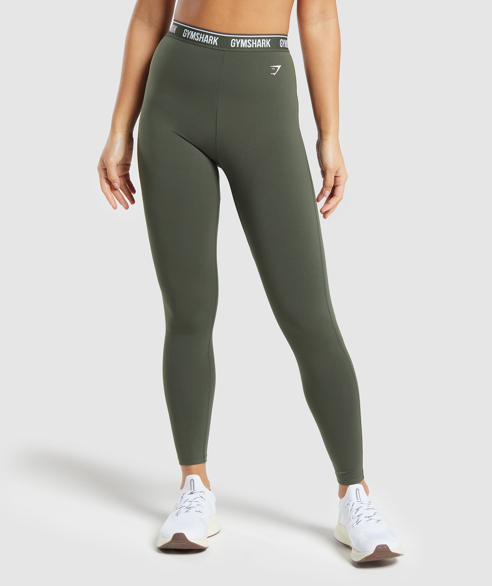 Everyday Waistband Leggings in Strength Green - view 1