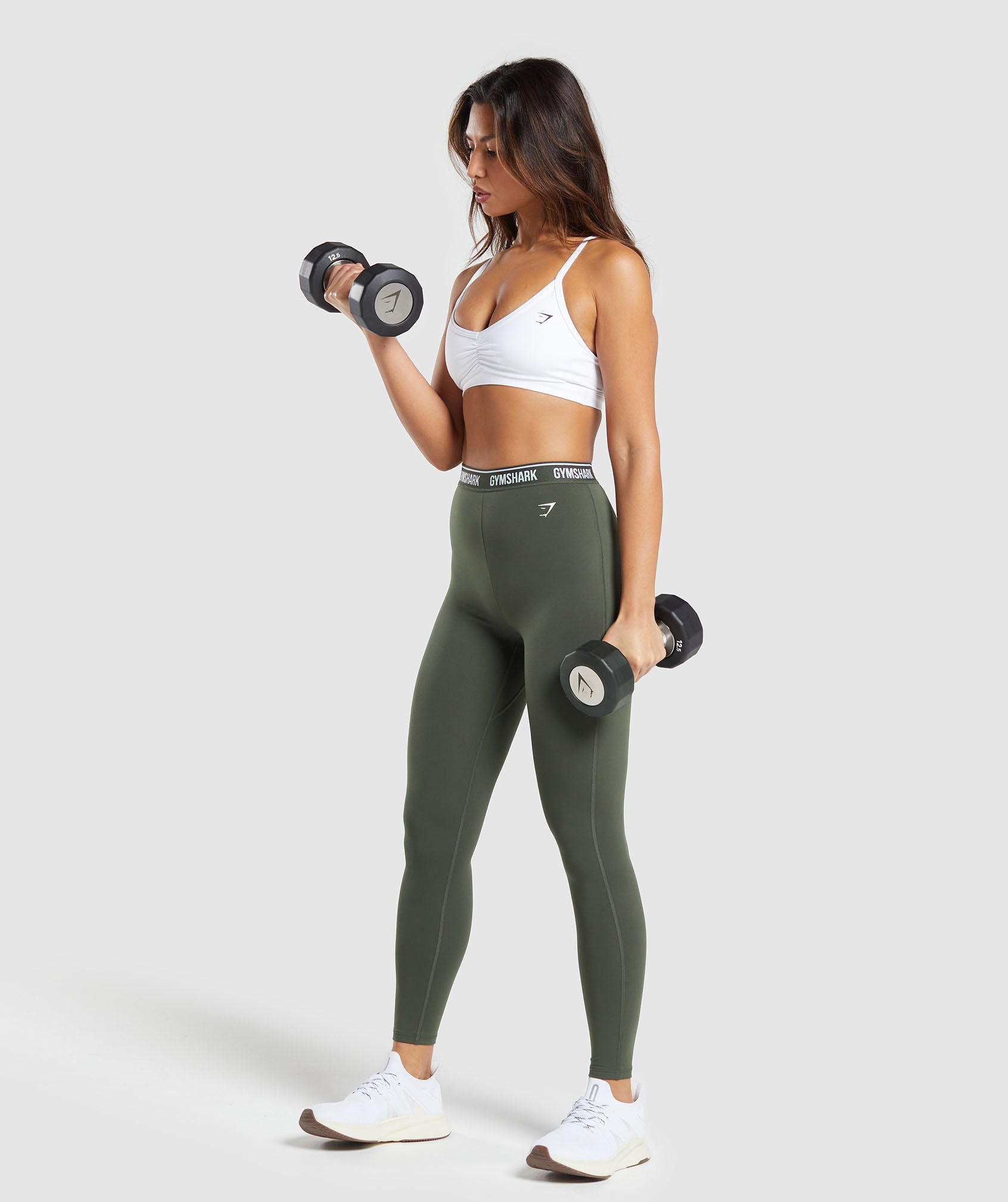 Everyday Waistband Leggings in Strength Green - view 4