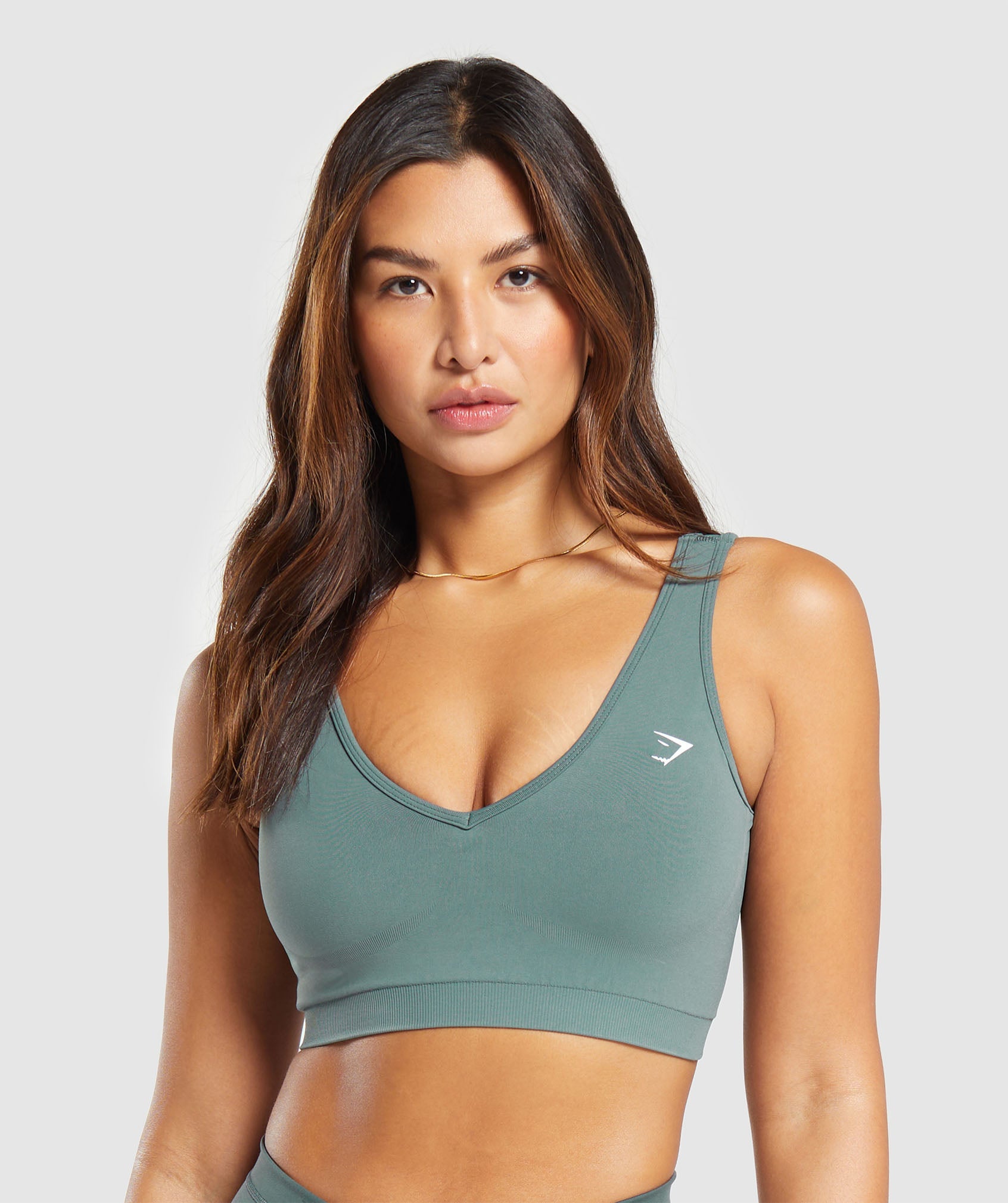 Everyday Seamless Sports Bra in Cargo Teal - view 1
