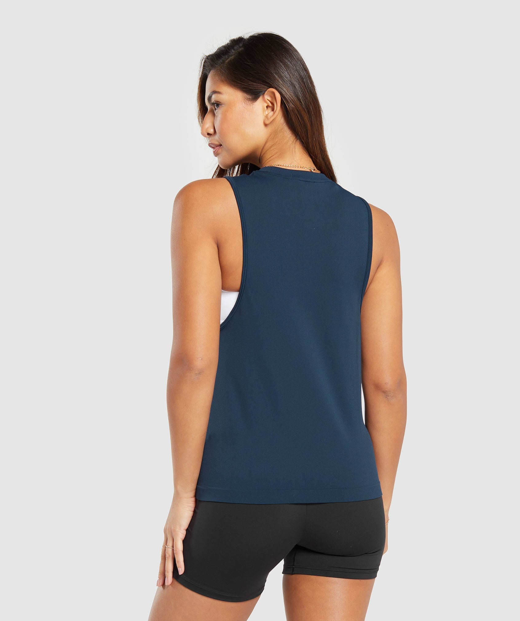 Everyday Seamless Tank in Navy - view 2