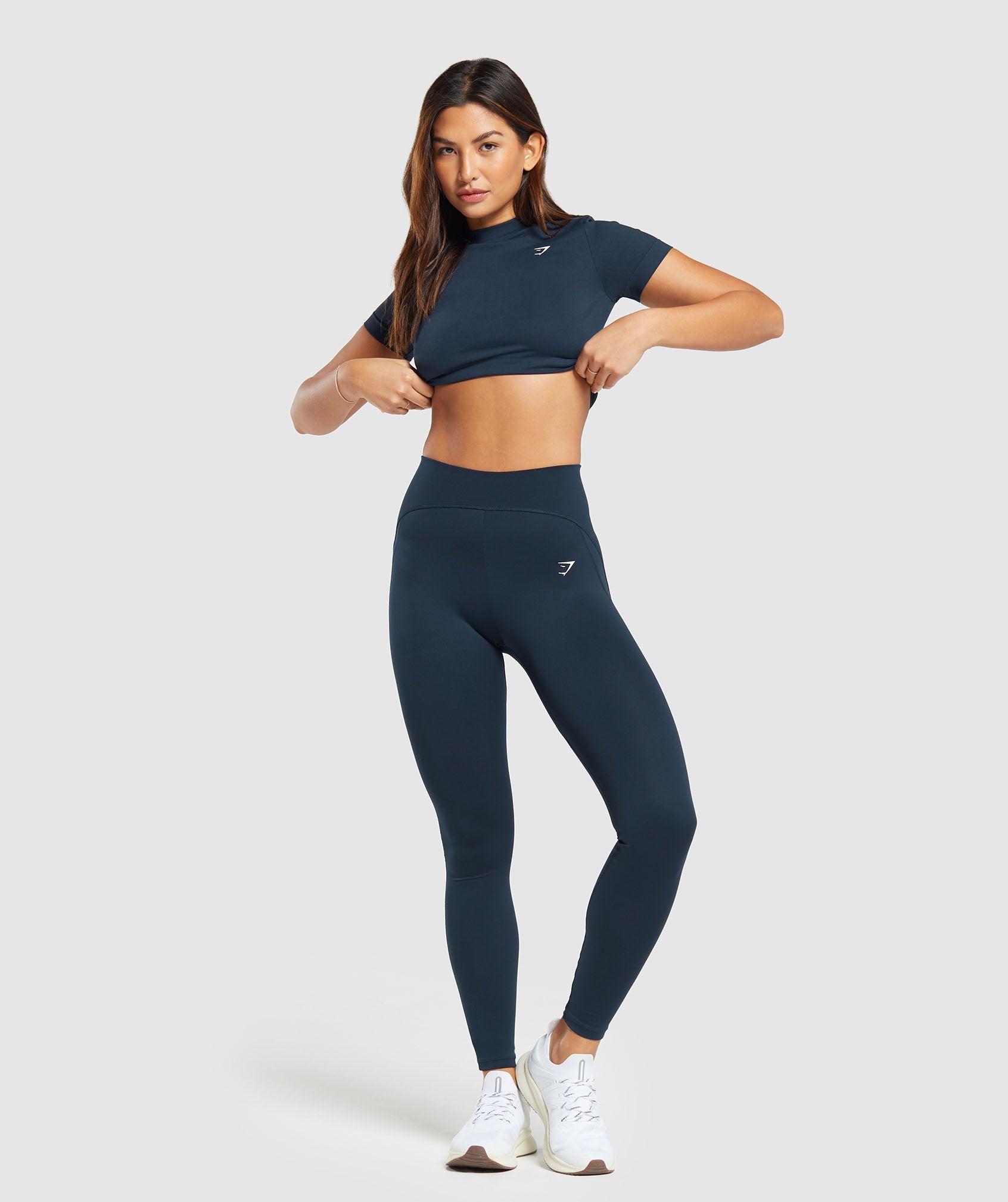 Everyday Seamless Tight Fit Tee in Navy - view 4