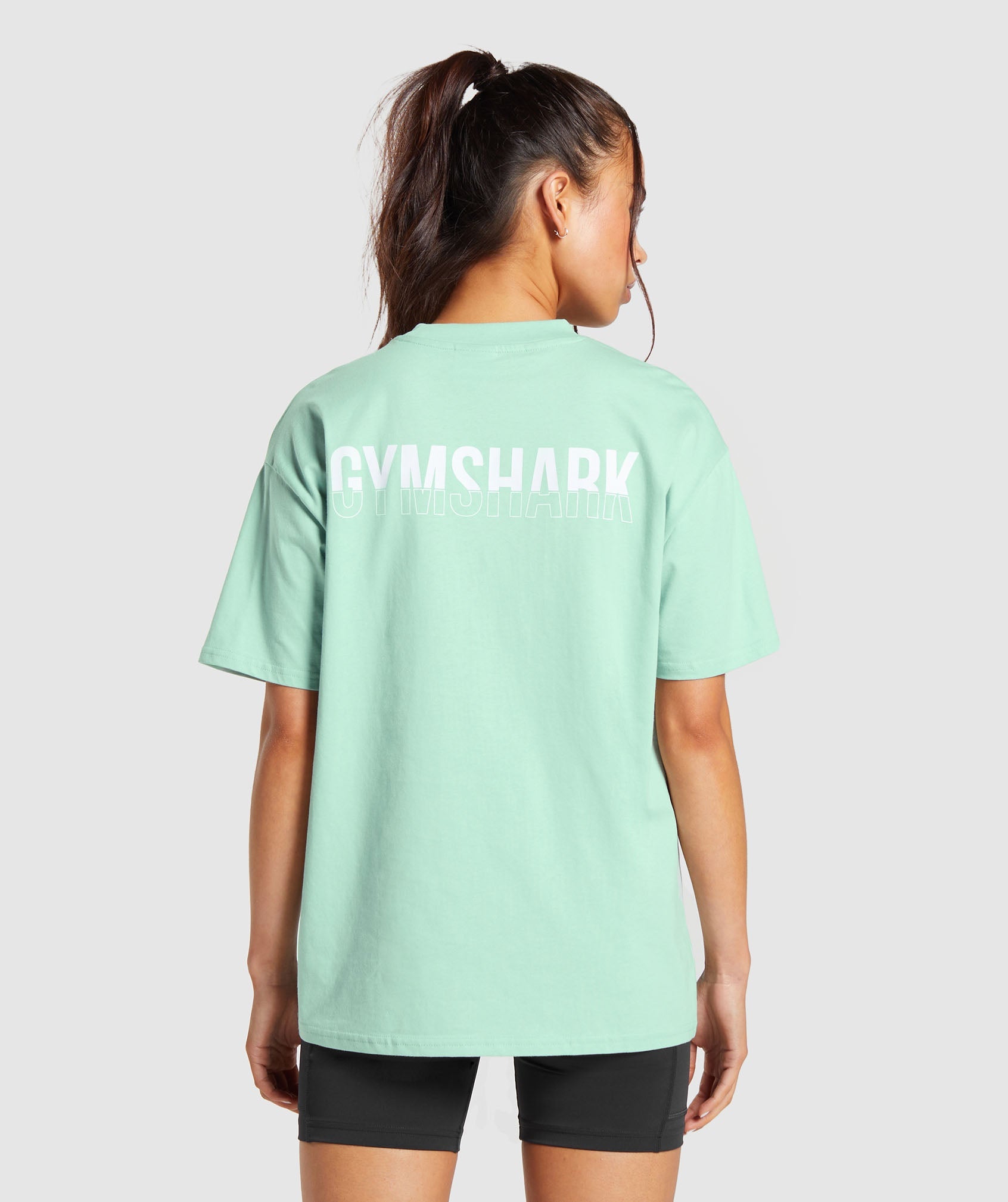 Fraction Oversized T-Shirt in Lido Green