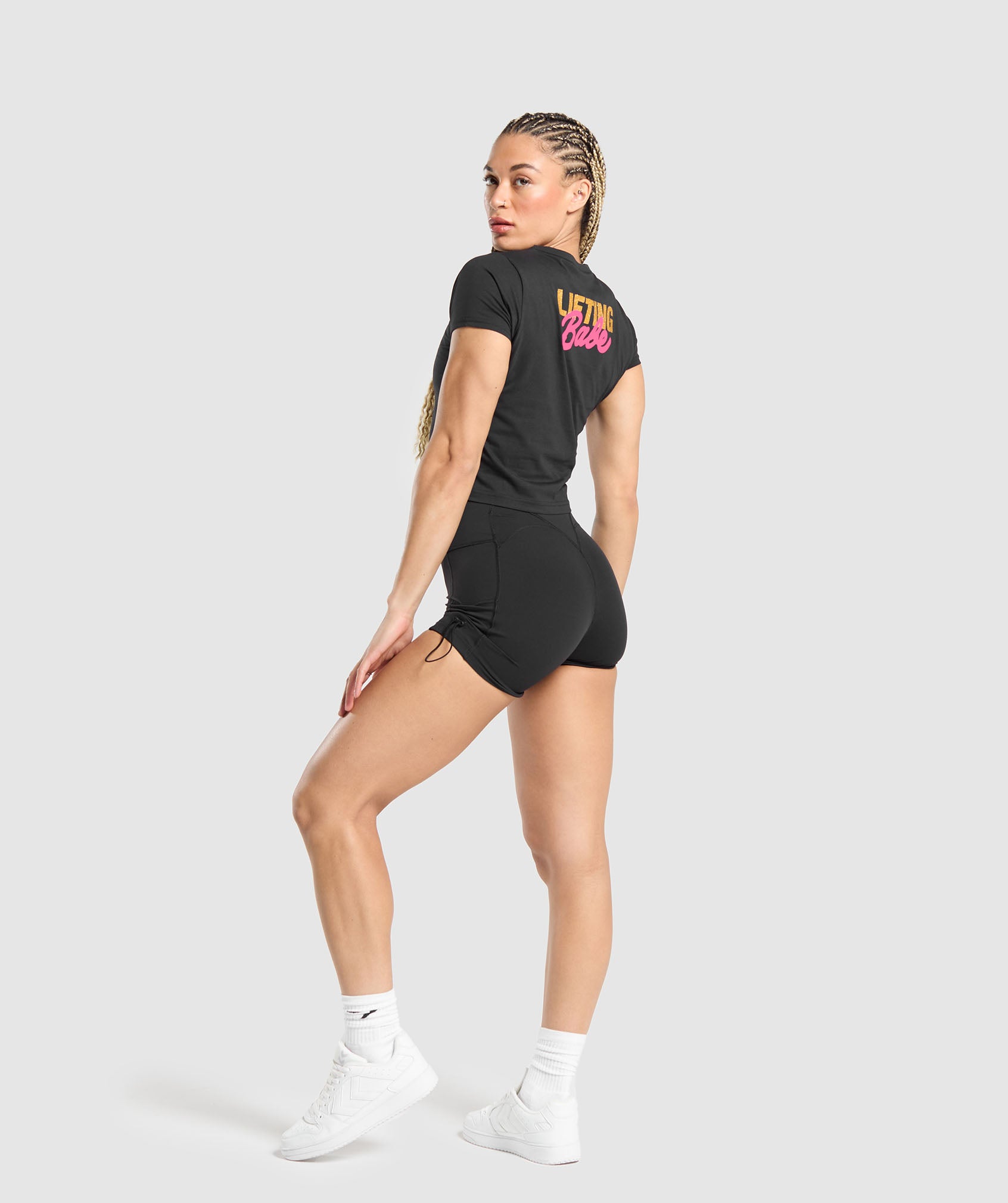 Lifting Babe Tee in Black - view 4