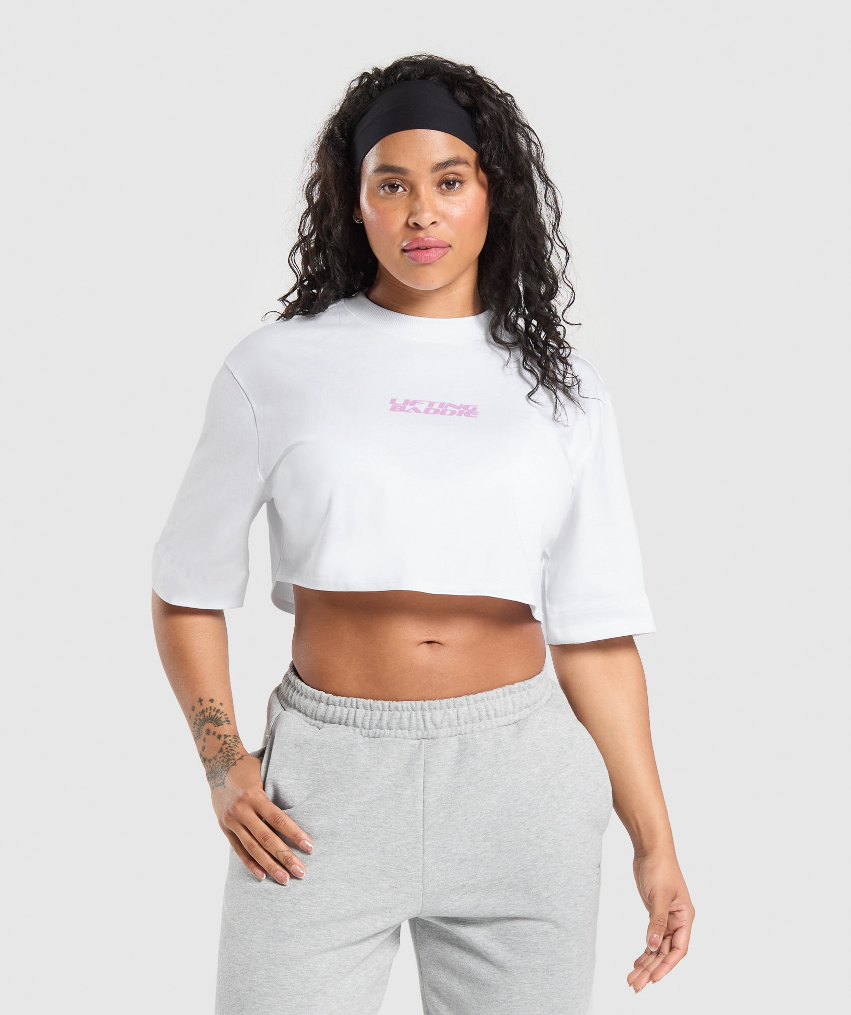 Lifting Baddie Boxy Crop Top